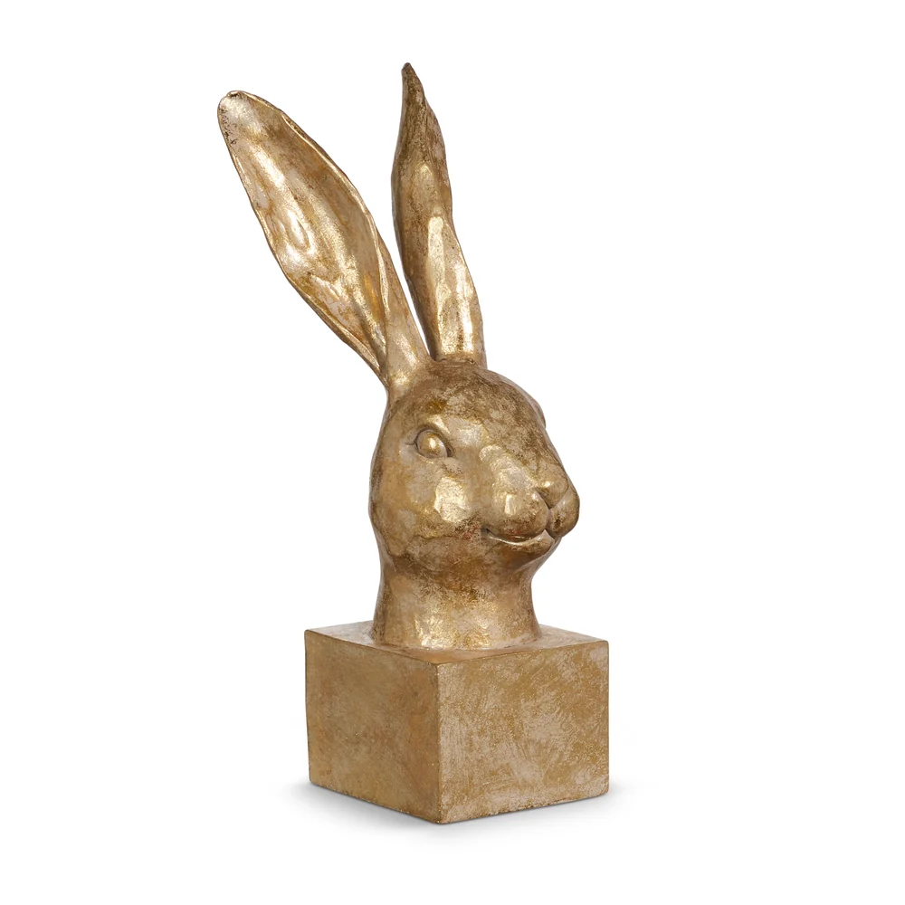 10.5" Rabbit Bust - Gold