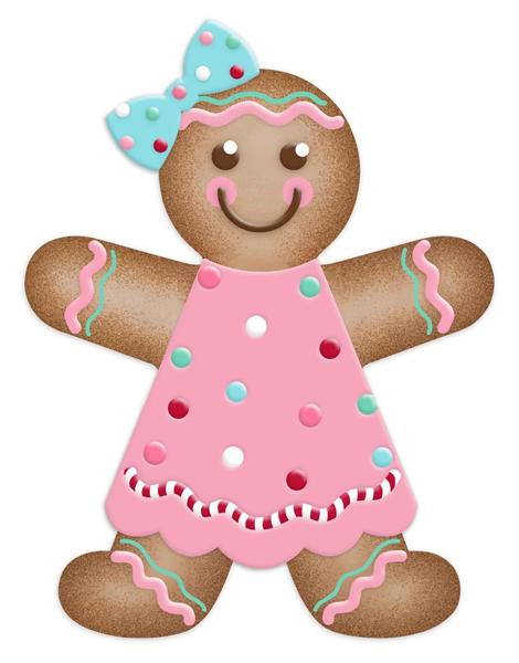 13"H x 10"L Metal Gingerbread Girl Sign - Pastel