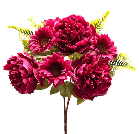 22" Peony/Sunflower/Foliage Bush x12 - Beauty - Image 3