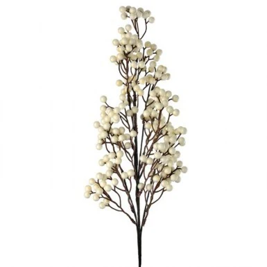 27" WP Petite Cluster Berry Spray - Cream & White