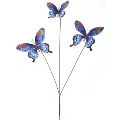 28" Grand Summer Butterfly Spray x3 - Blue