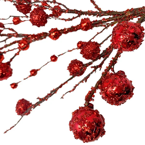 29" Radiant Sequin Ball Twig Branch - Red - Image 2