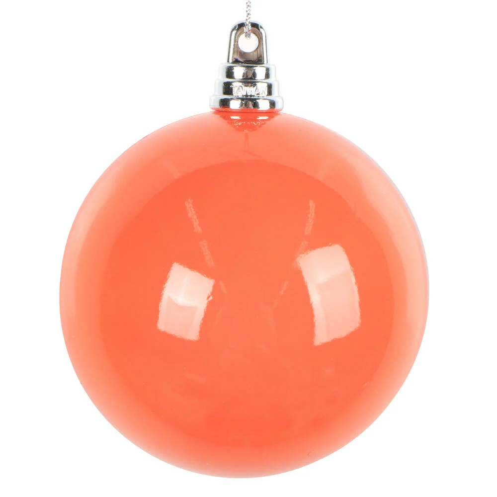 3" High Gloss Ball Ornament - Orange