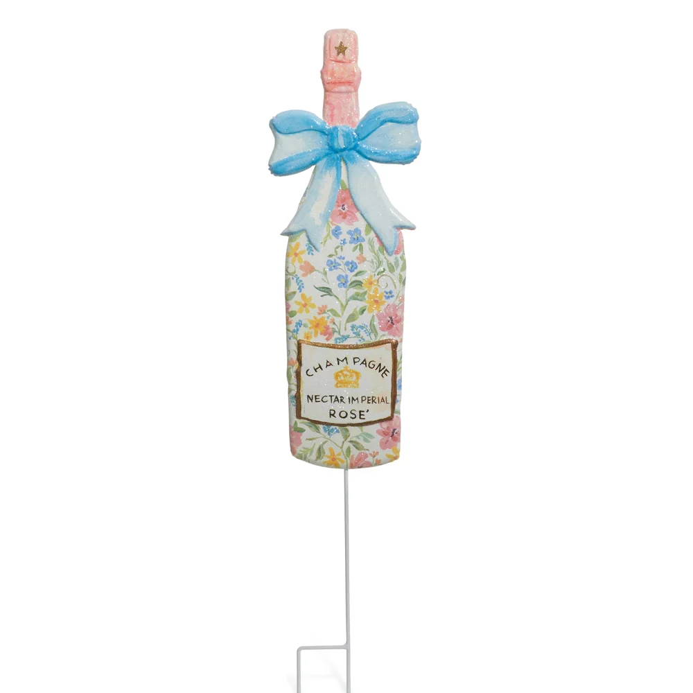 31" Champagne Fleur Garden Stake - Multicolored