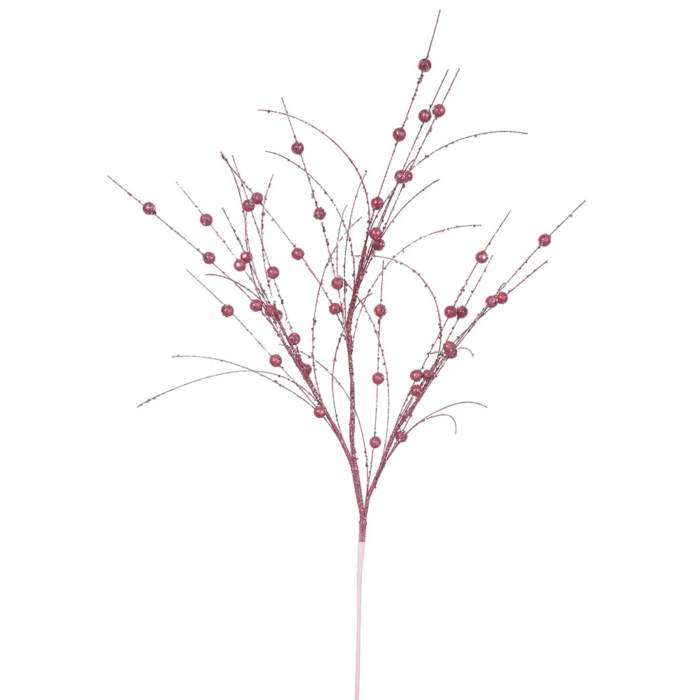 35" Mauve Glitter Berry