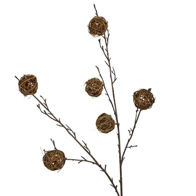 38” Natural Twigs Ball Spray