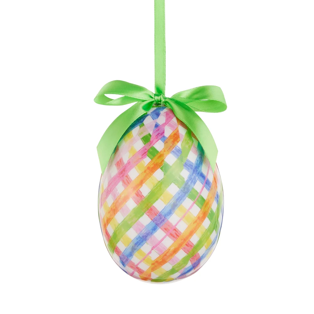 4.5" Sweet Weave Egg Ornament - Multi-Weave