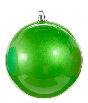 4" Bright Pearlescent Ball Ornament - Apple Green
