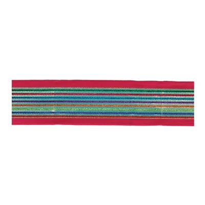 Metallic Holiday Wired Ribbon - 4" x 10yds