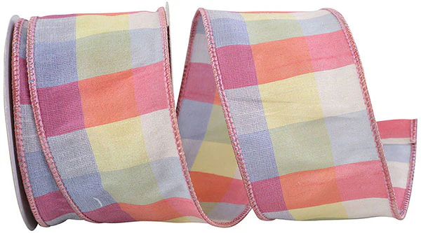 Afternoon Plaid Wired Ribbon - 2.5" x 10yds