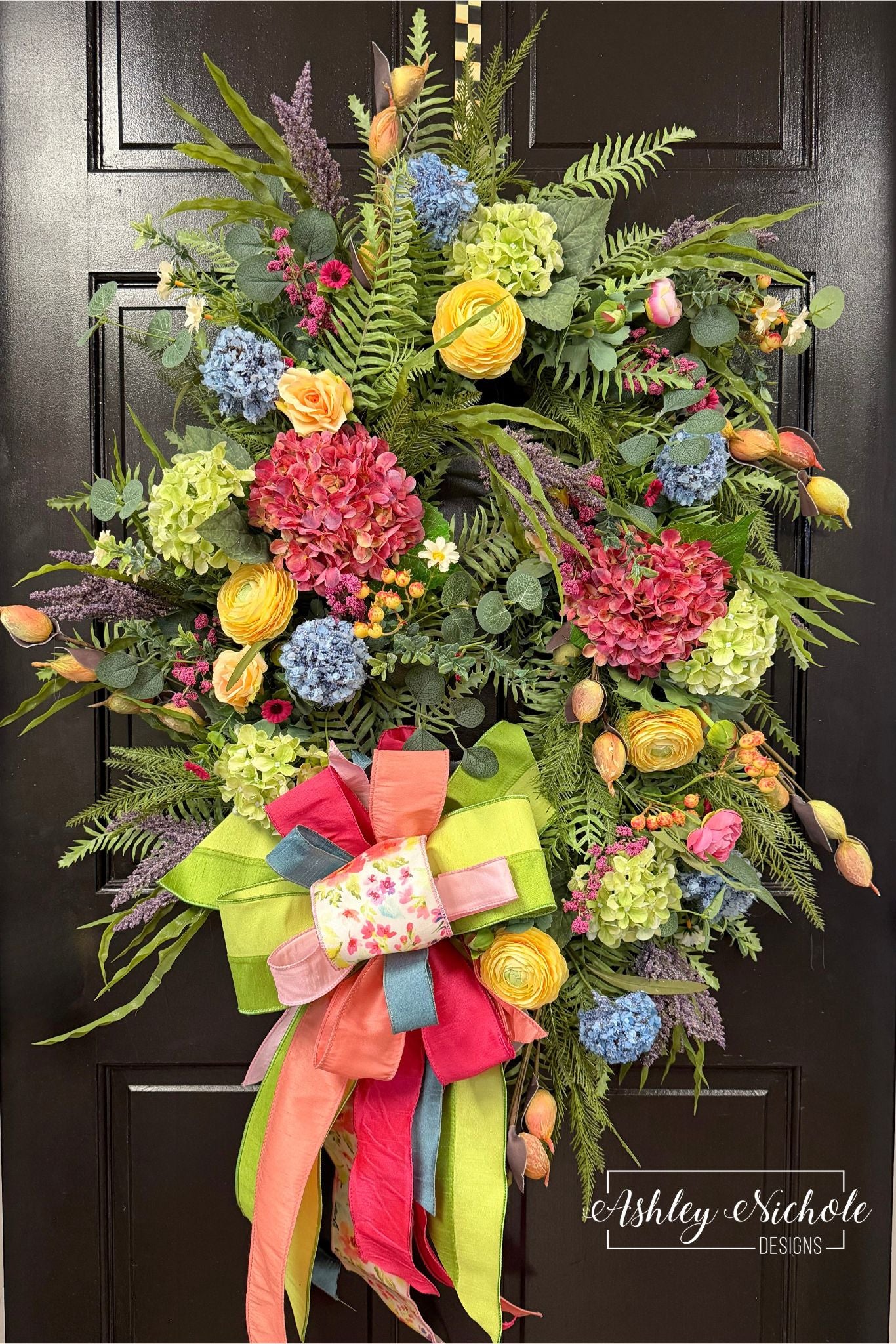 Alice's Garden Full Floral Wreath