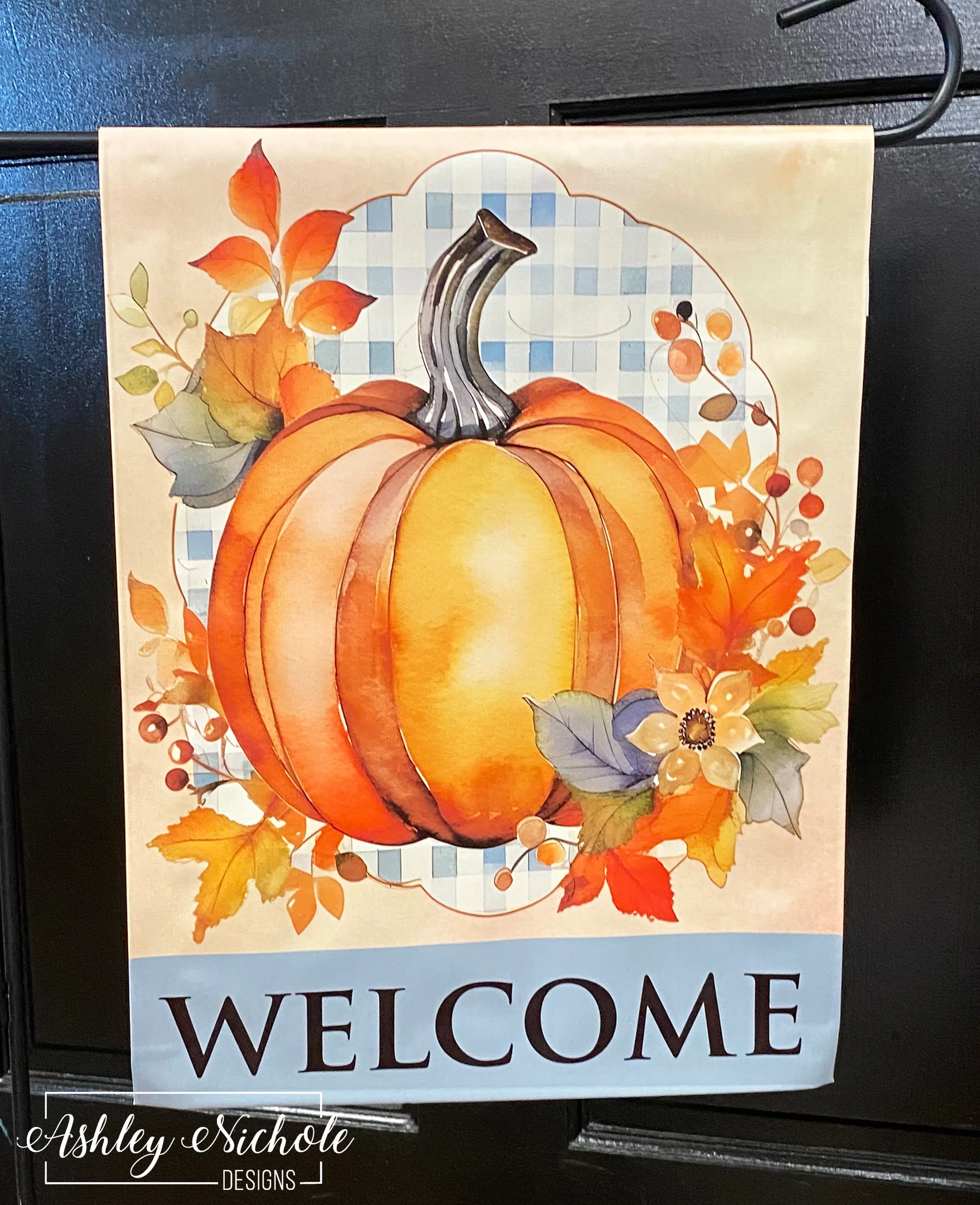 Autumn Breeze Cool Tones - Vinyl Garden Flag