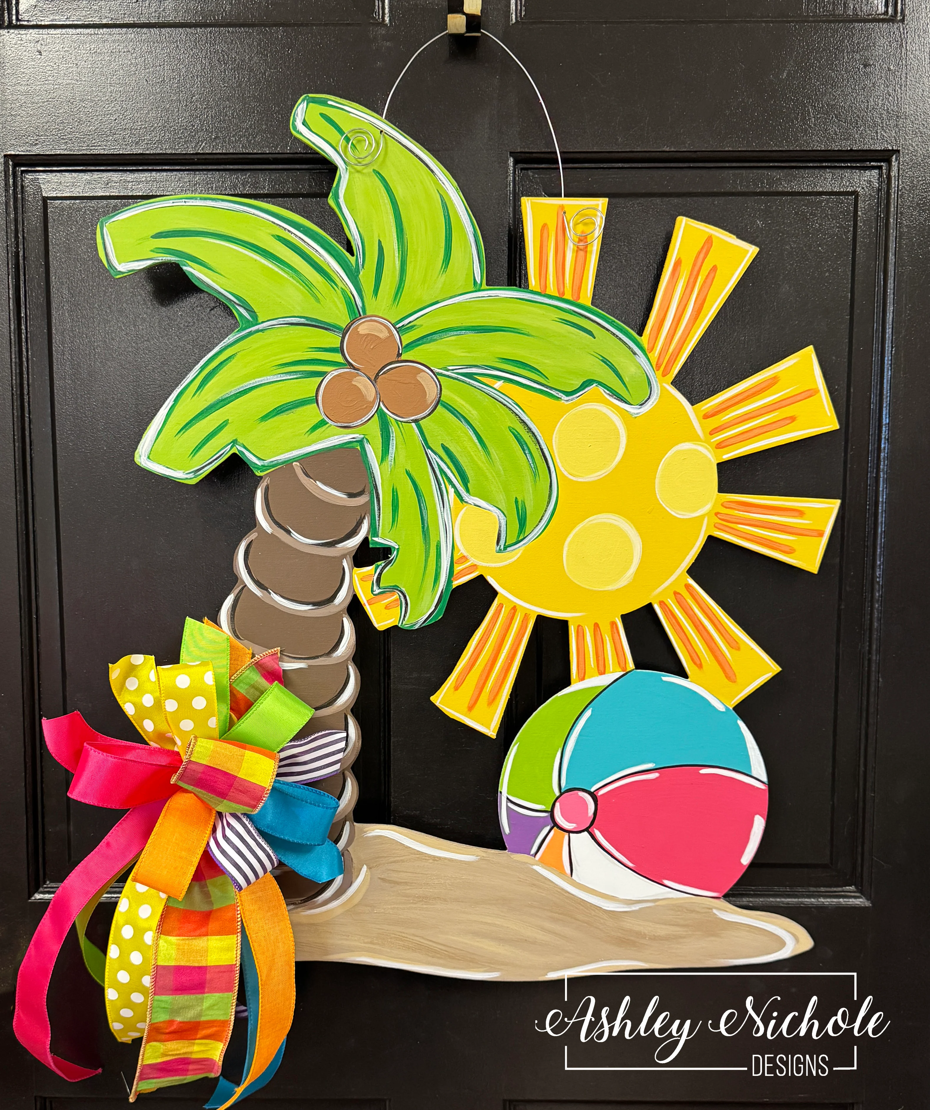Beach Days - Door Hanger (Hand-Painted)
