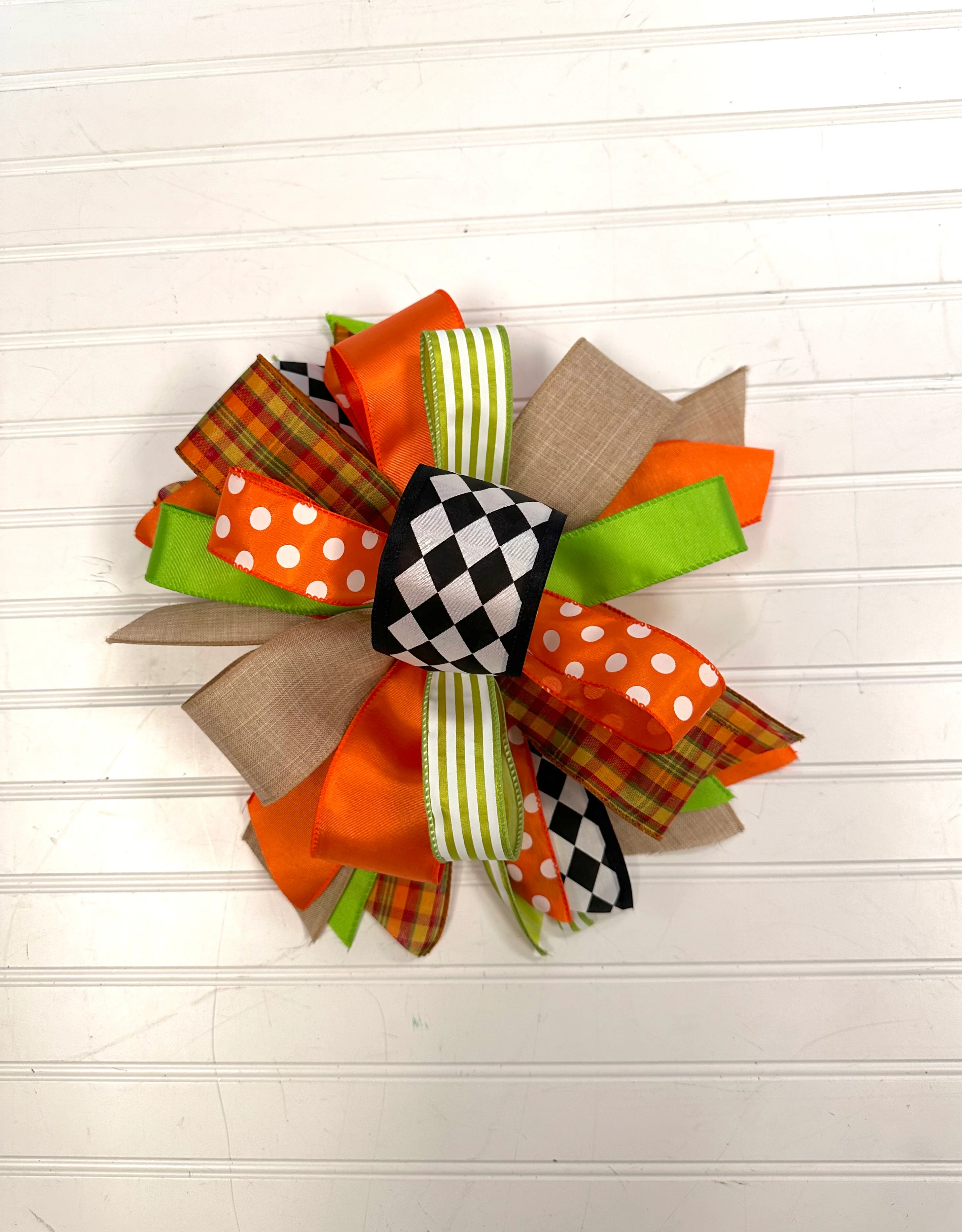 Fall-Bow-Large Puff - FALL Traditional