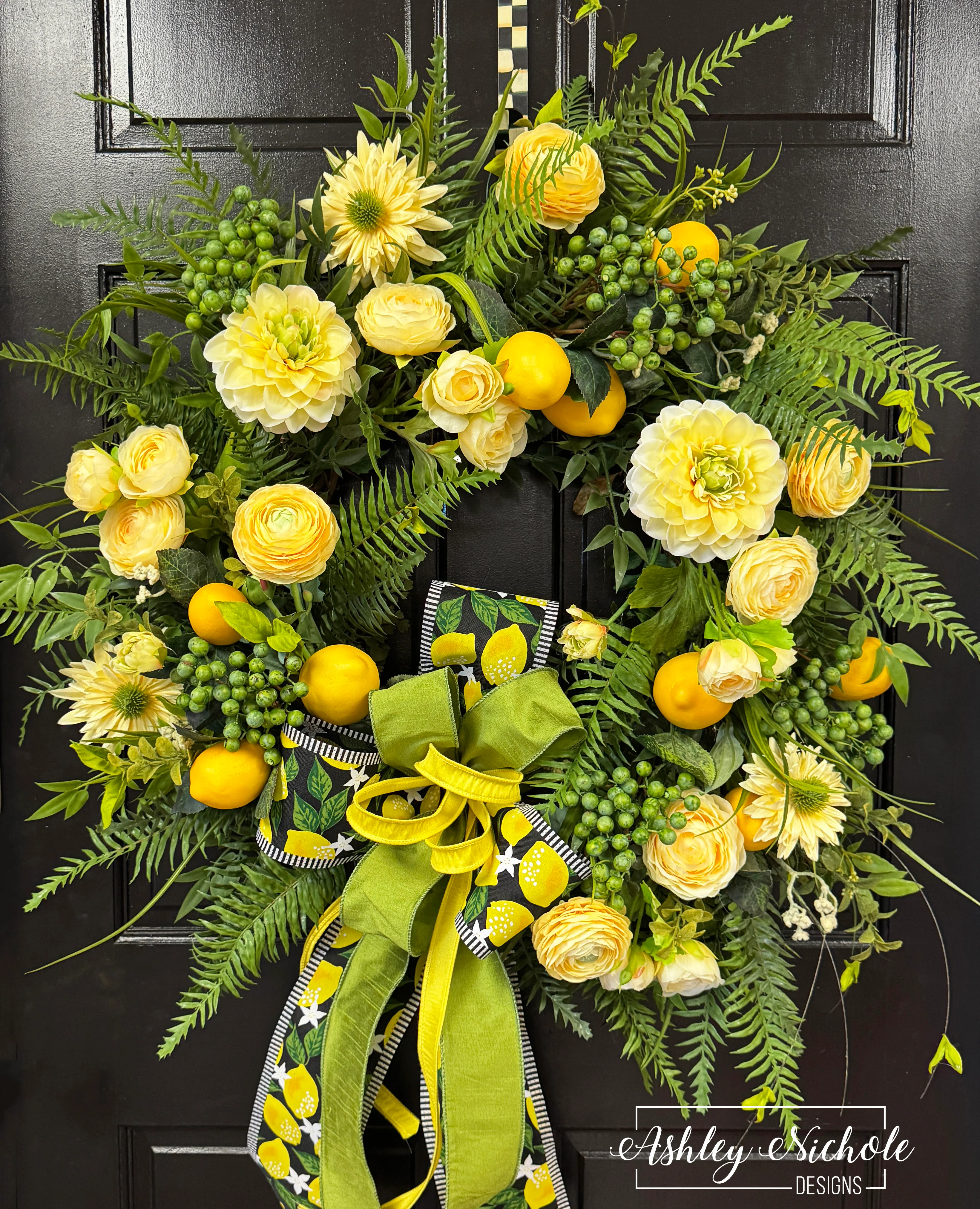 Buttercream and Lemon Zest Wreath