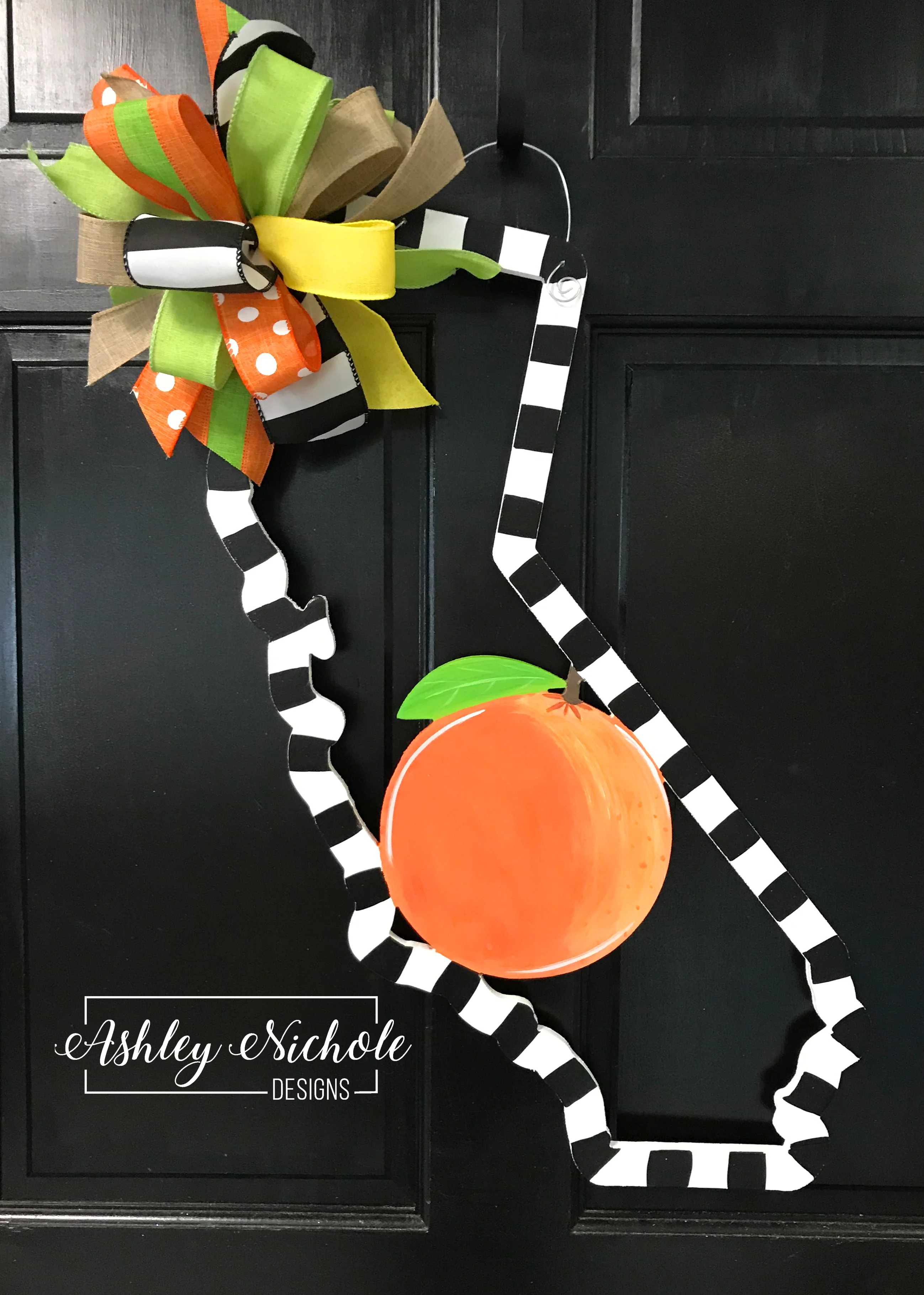 California State Orange Door Hanger
