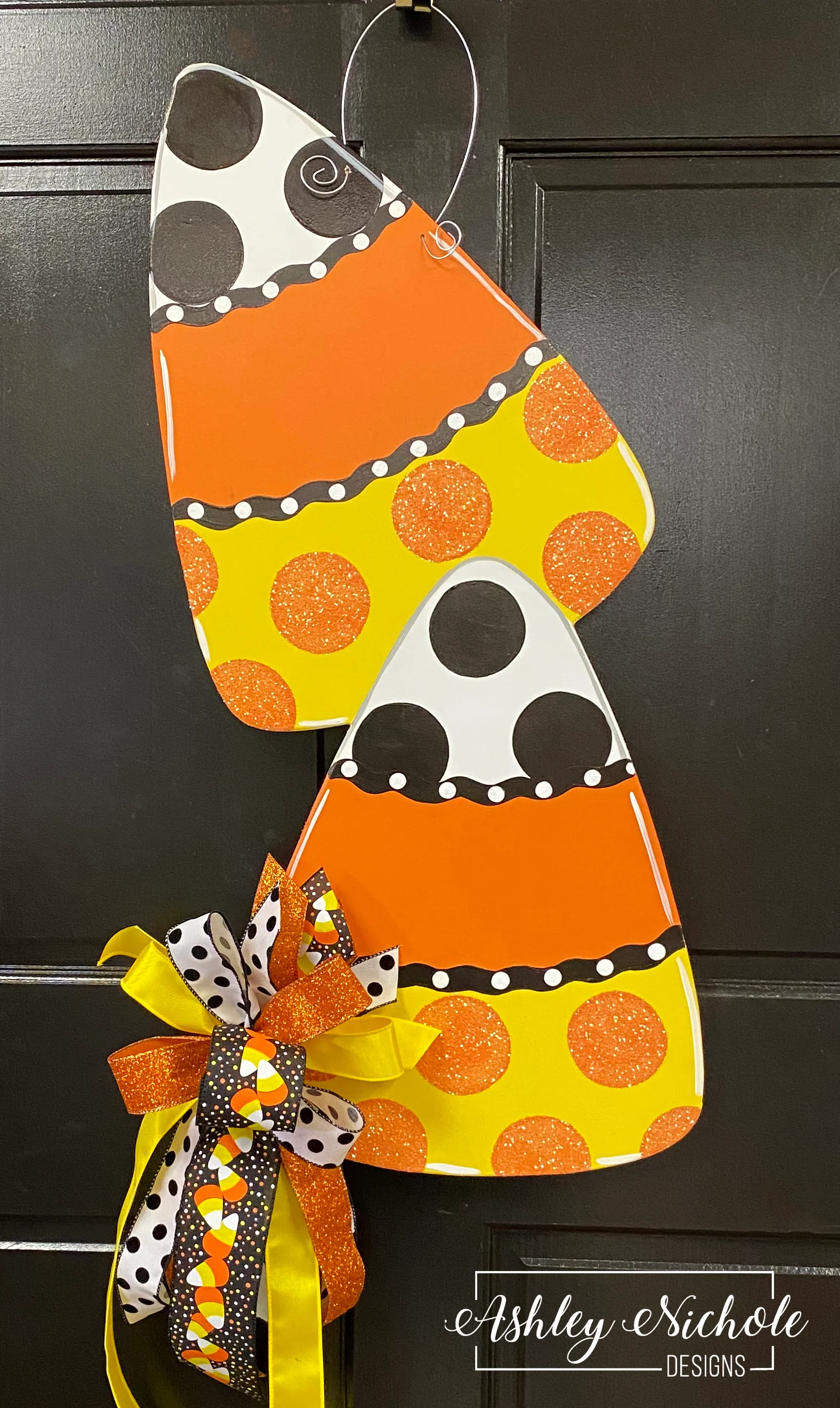 Candy Corn Stack Door Hanger (Hand-Painted)
