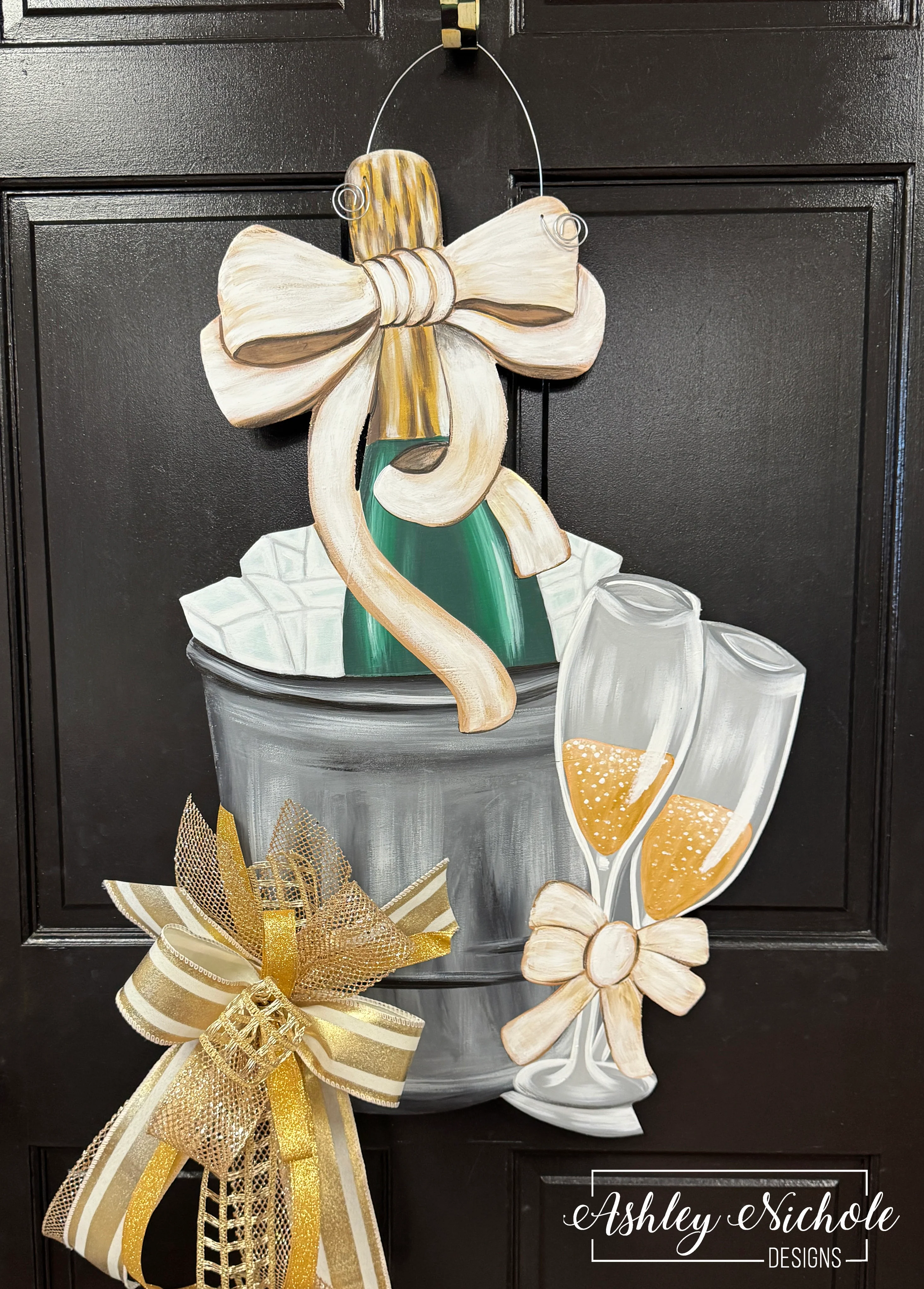 Champagne Celebration - Door Hanger (UV Printed Only)