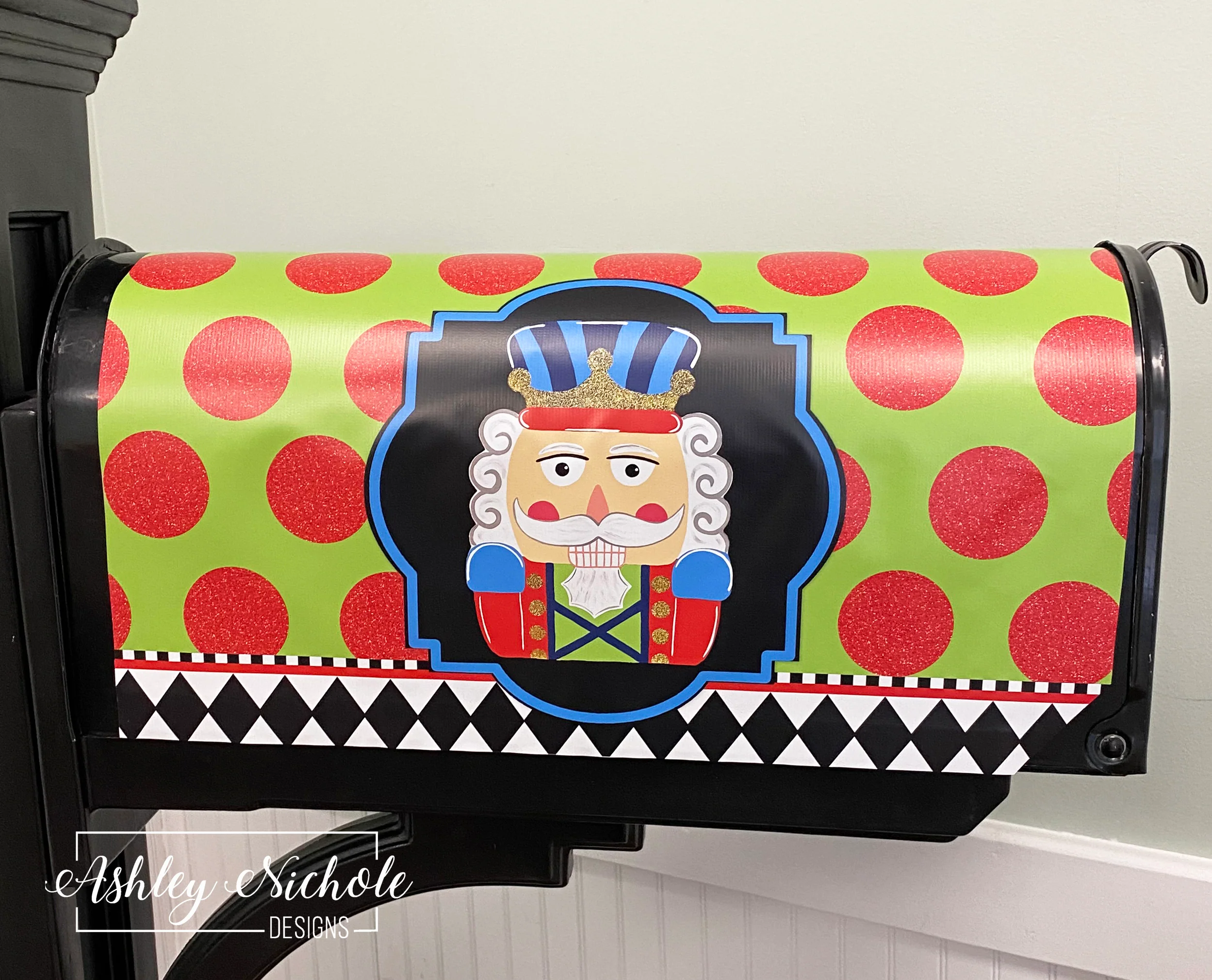 Colorful & Fun Nutcracker - Magnetic Vinyl Mailbox Cover