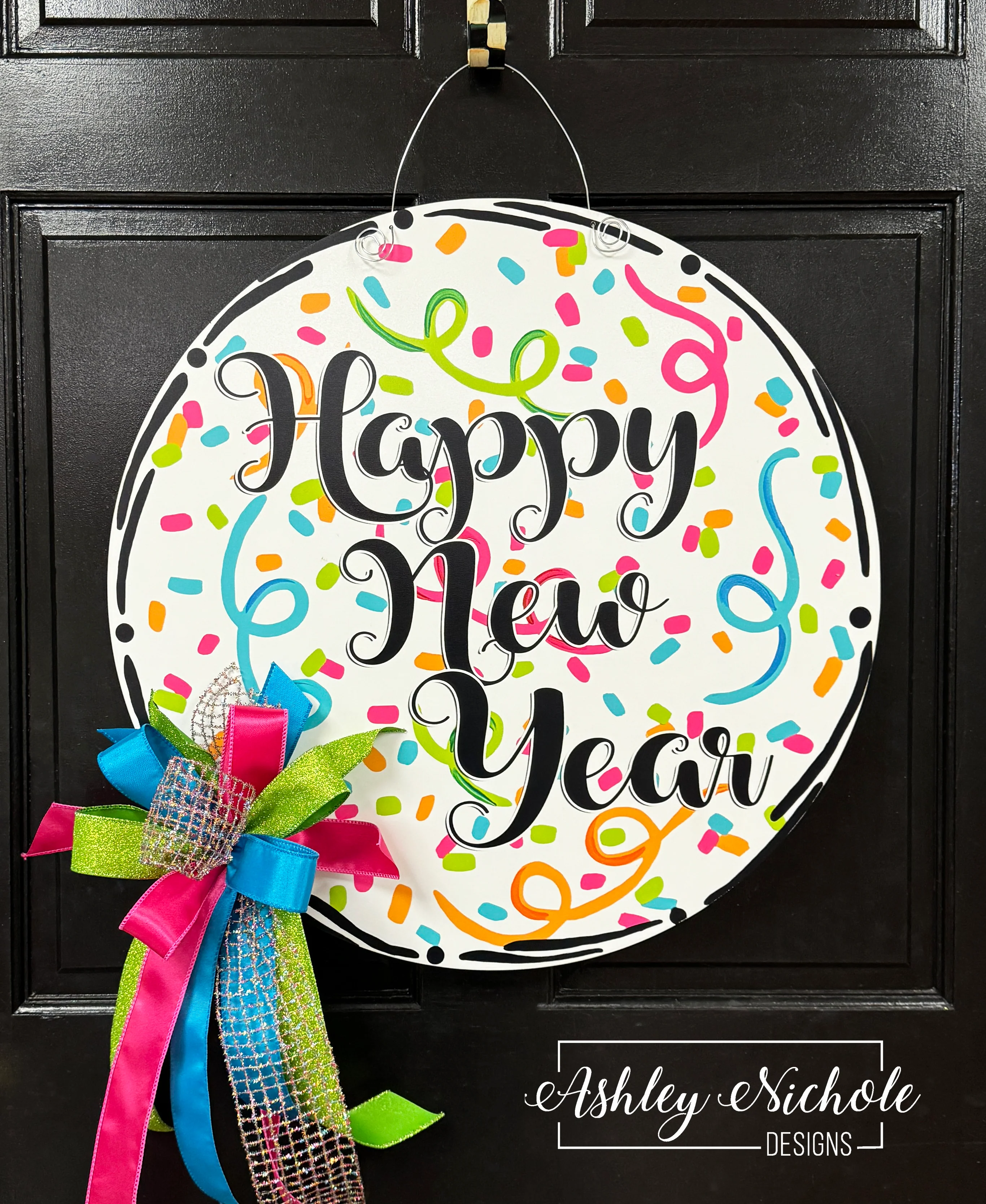 Celebrate New Years Door Hanger (UV Printed)