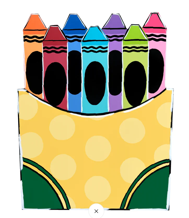 Crayola Crayon Box Inspired - Corrugated Coroplast Yard Stake