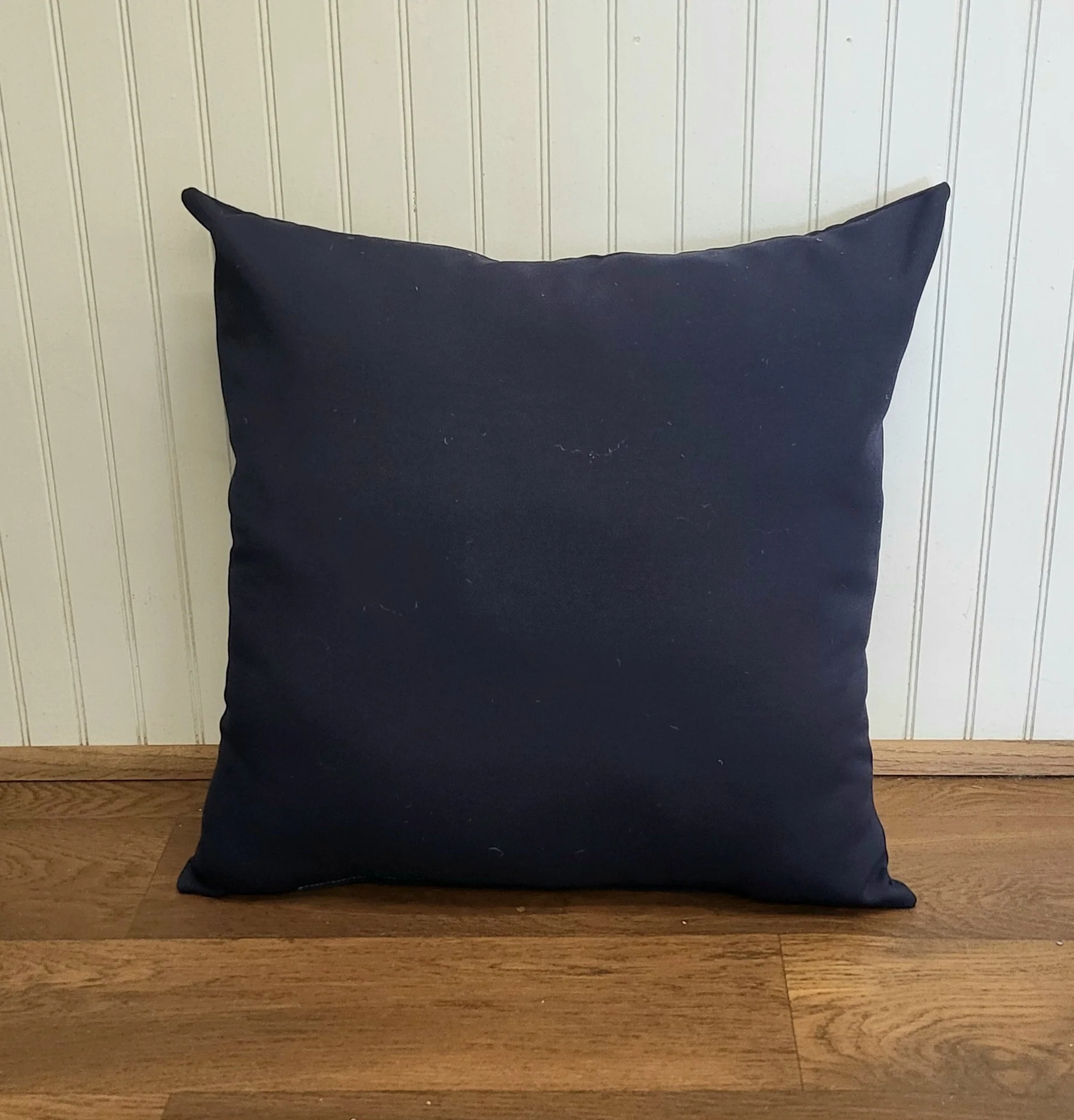Custom Pillow - Chinoiserie - Nutcracker on Navy Outdoor Fabric - Image 2