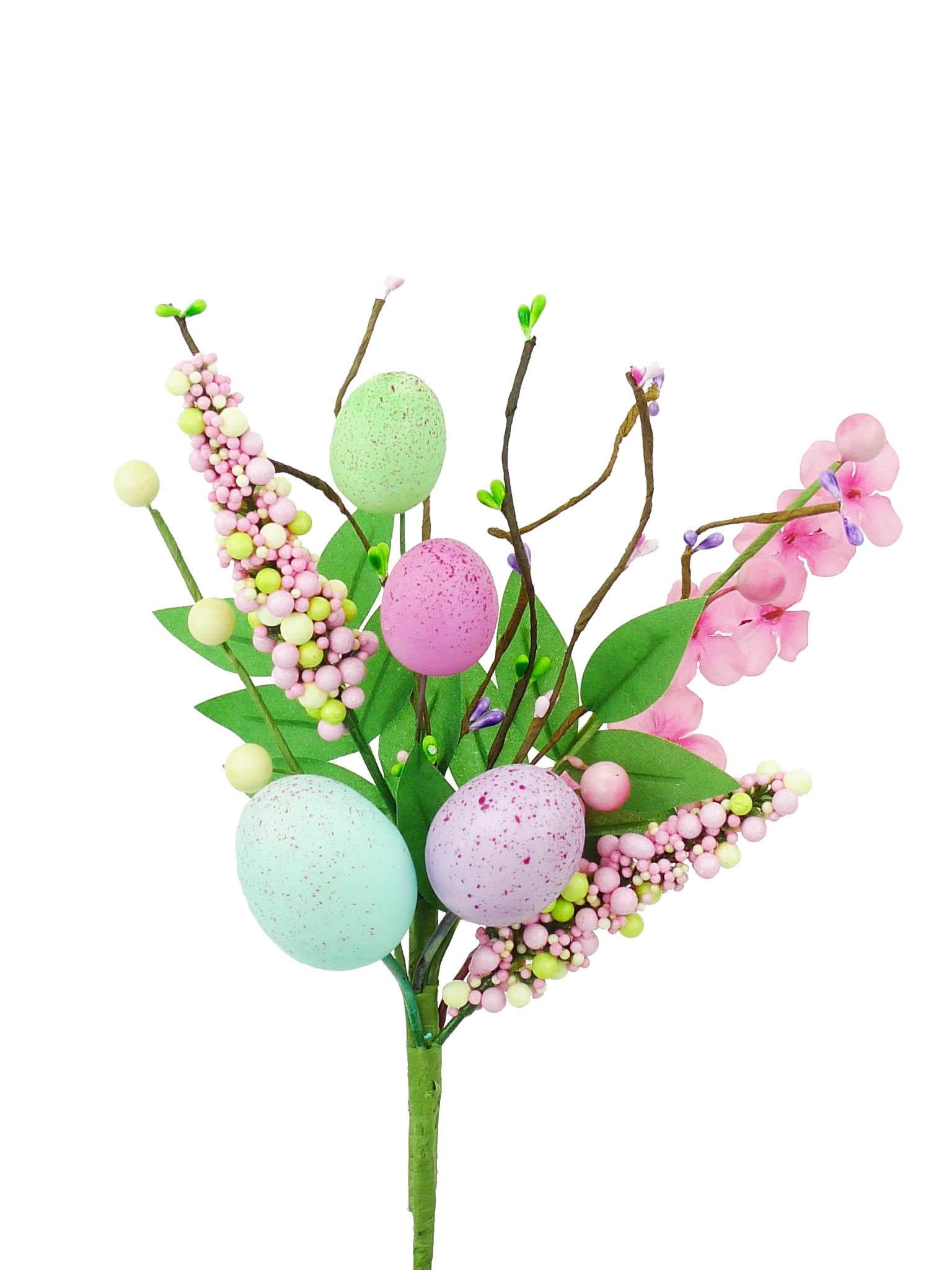 Egg Berry Peach Blossom Pick - Pastels