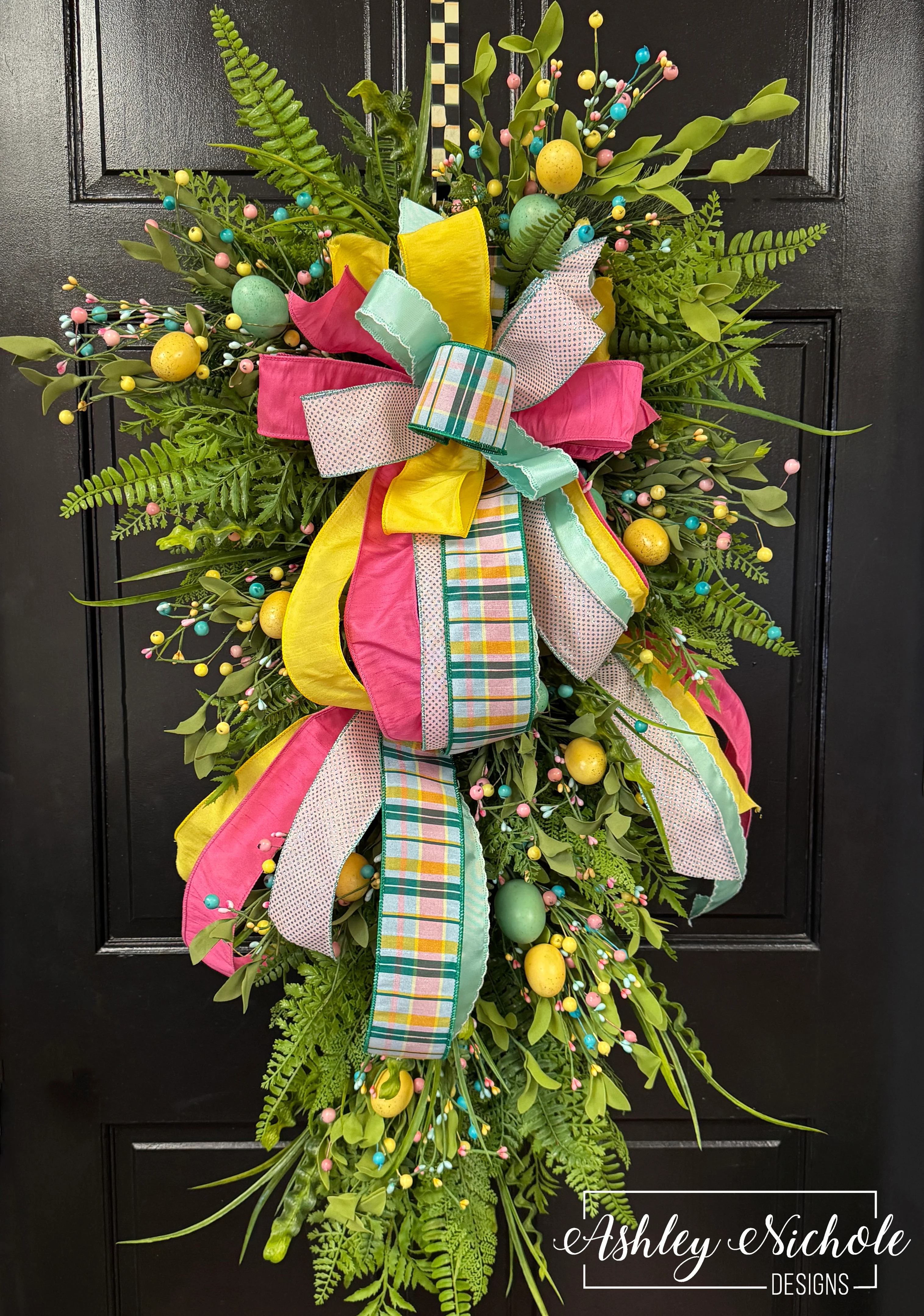 Egg-stra Adorable Easter Teardrop Swag