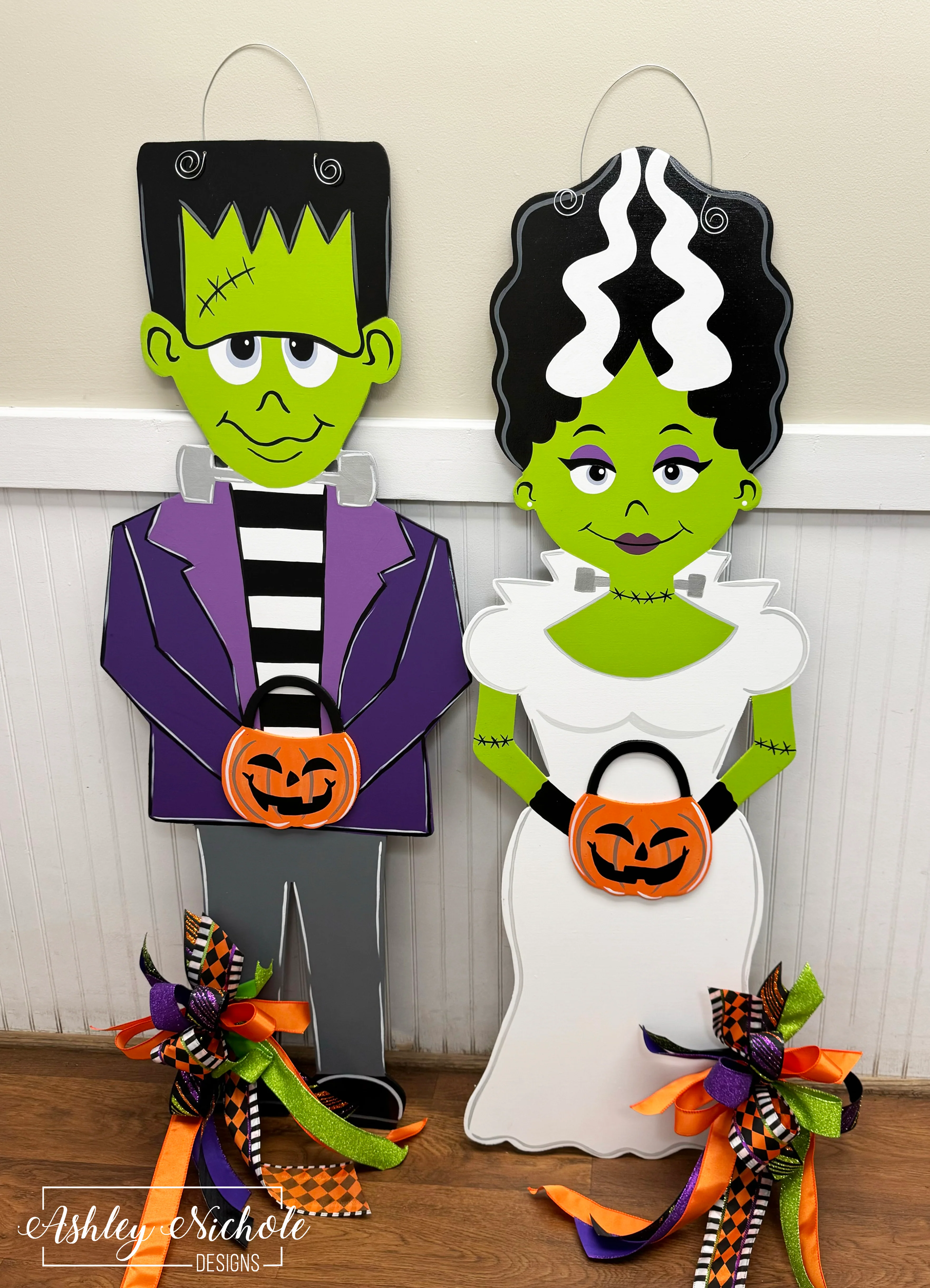 Frankenstein - Oversized - Halloween Door Hanger - Image 2
