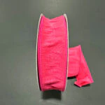 Fuchsia Dupioni Wired Ribbon - 1.5" x 25yds