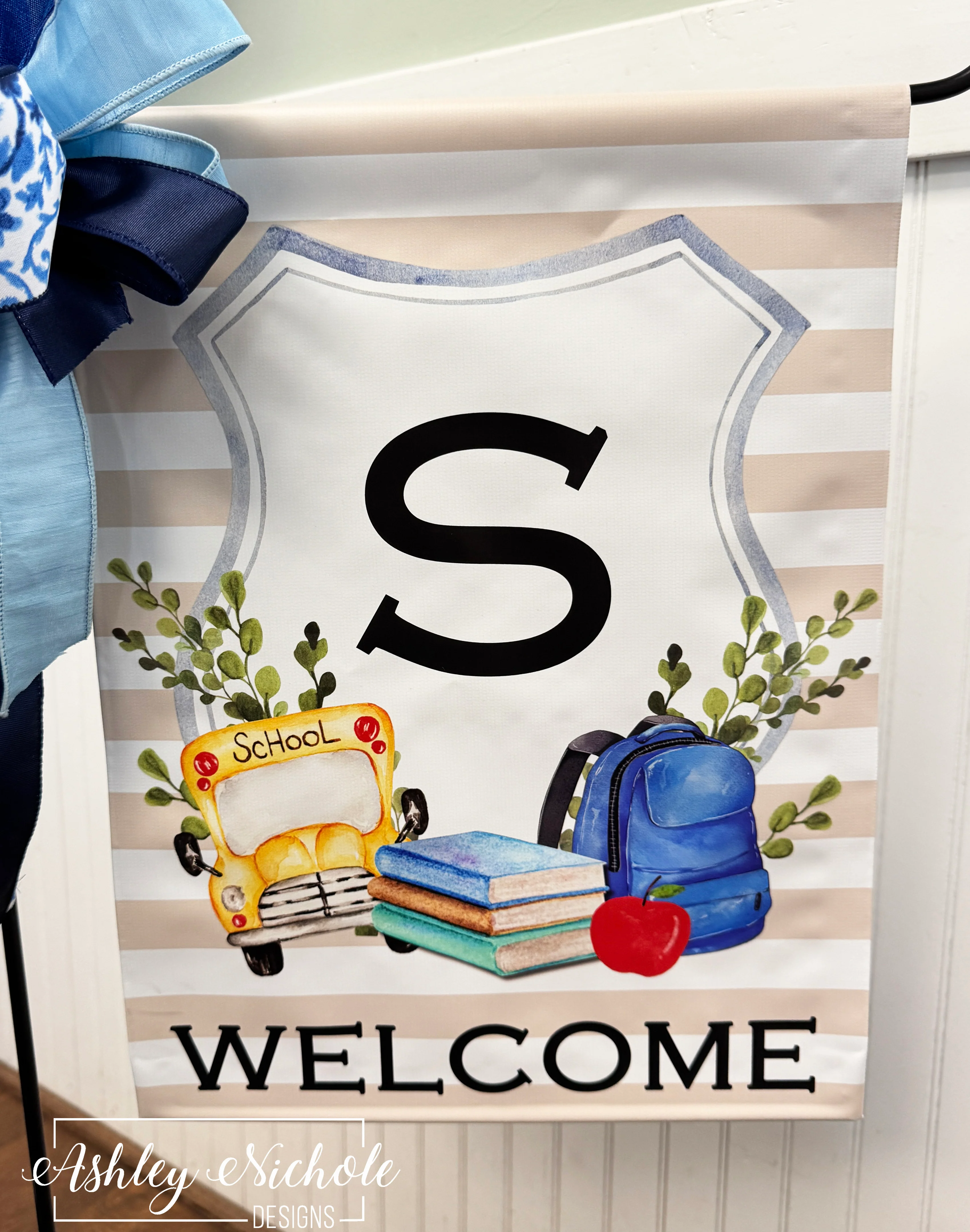 Fun School Times - INITIAL - Vinyl Garden Flag