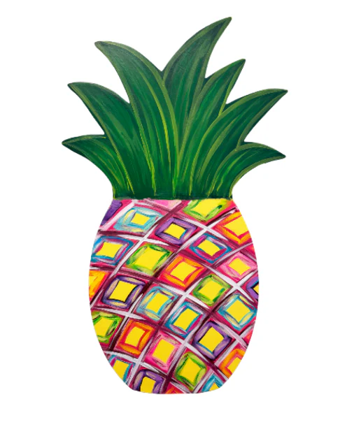 Funky Fresh Pineapple - Summer - Corrugated Coroplast Yard Stake - Image 2