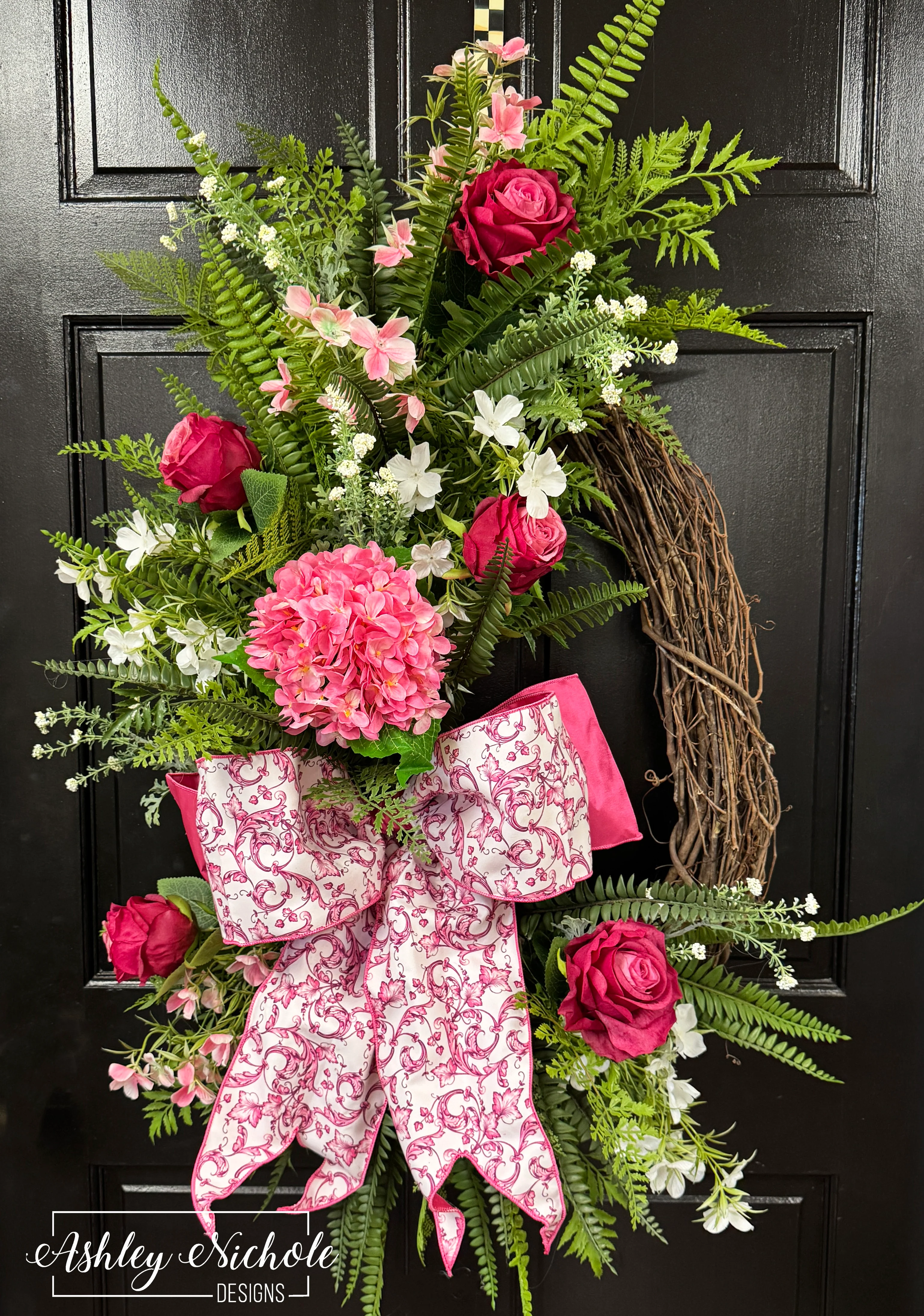 *READY to SHIP* - Garden Romance Wreath - PINK