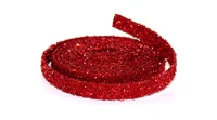 GLITTER ROPE 1" X 15'L PLASTIC - Red or Green