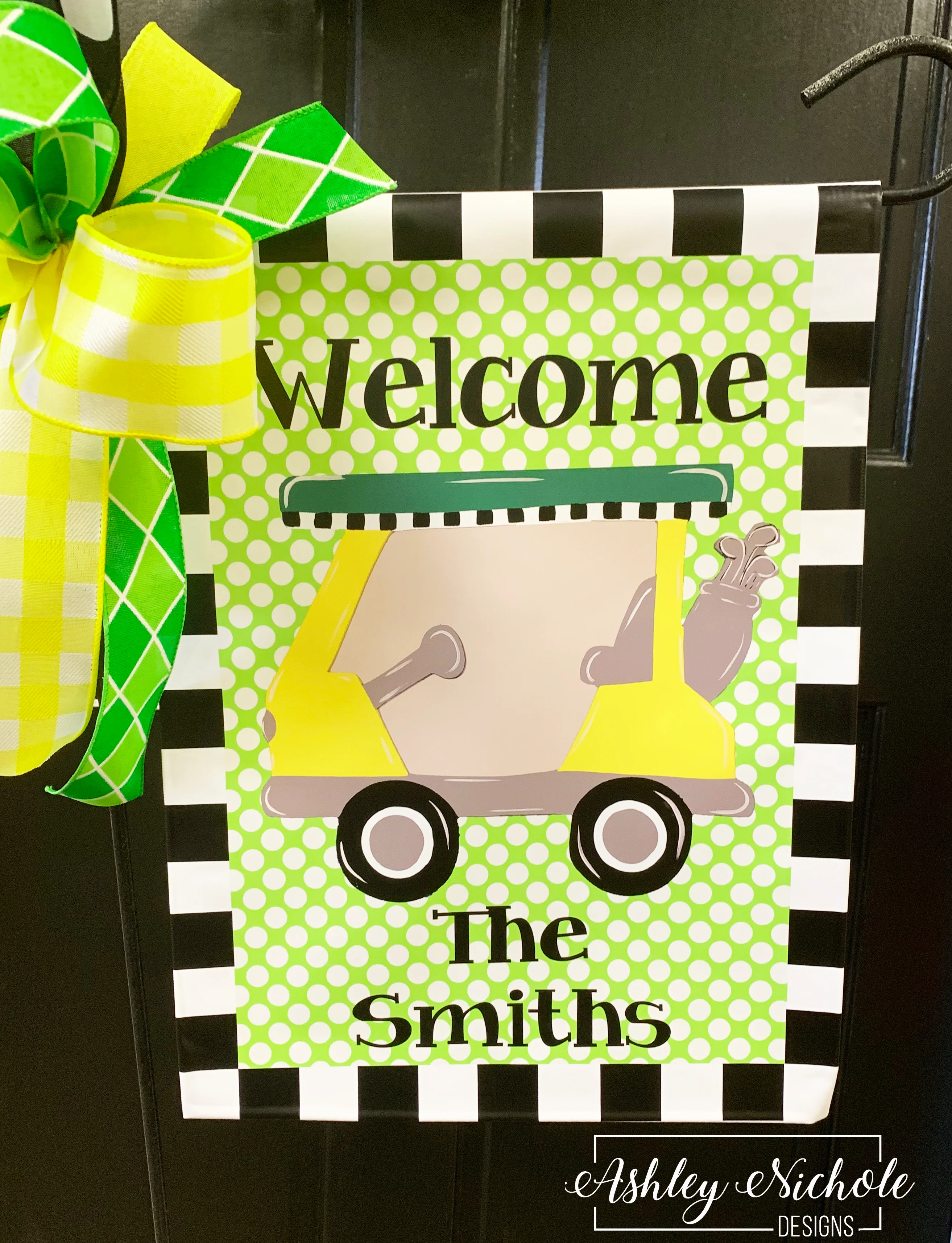 Golf Cart - Vinyl Garden Flag