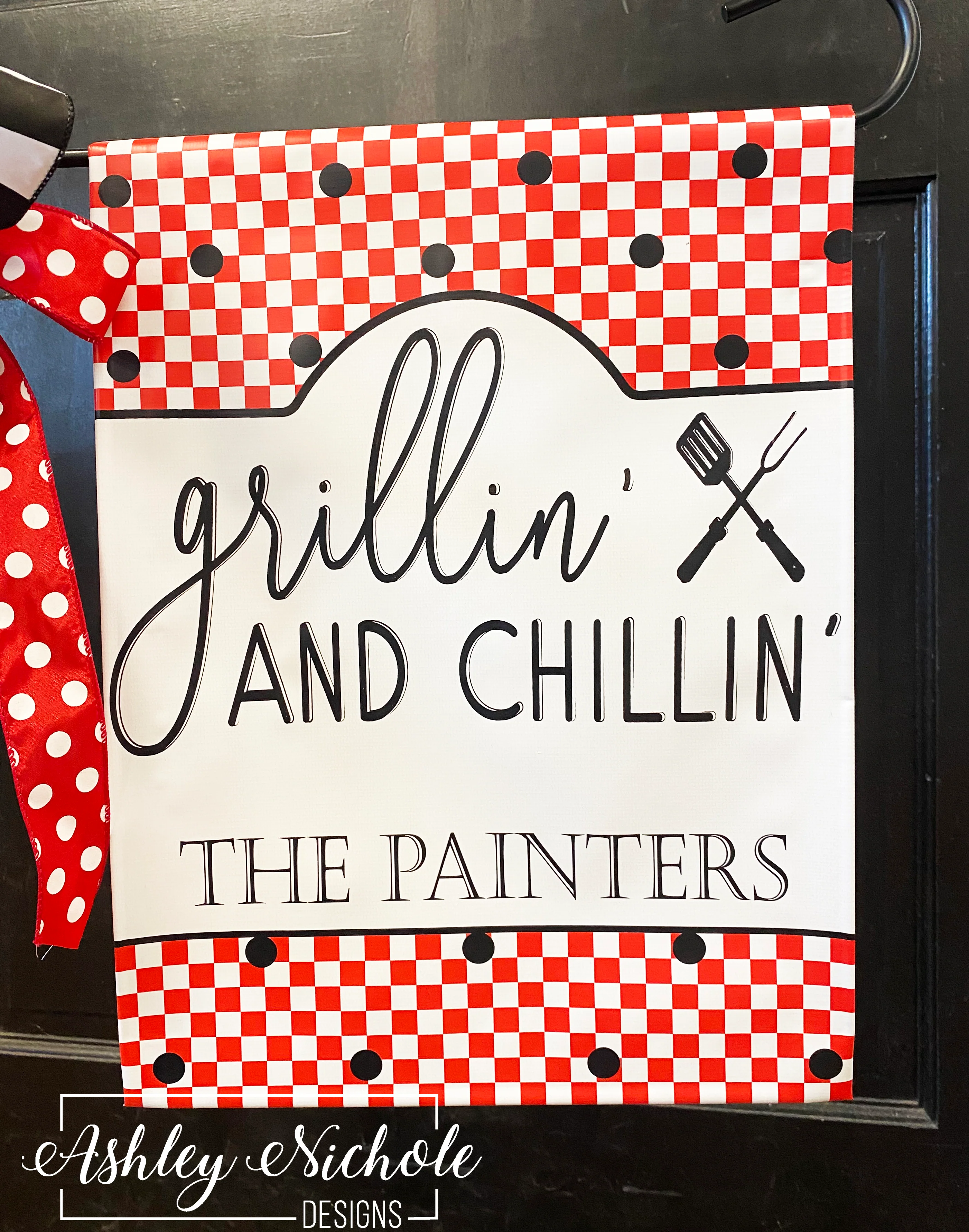 Grillin' & Chillin' - Vinyl Garden Flag