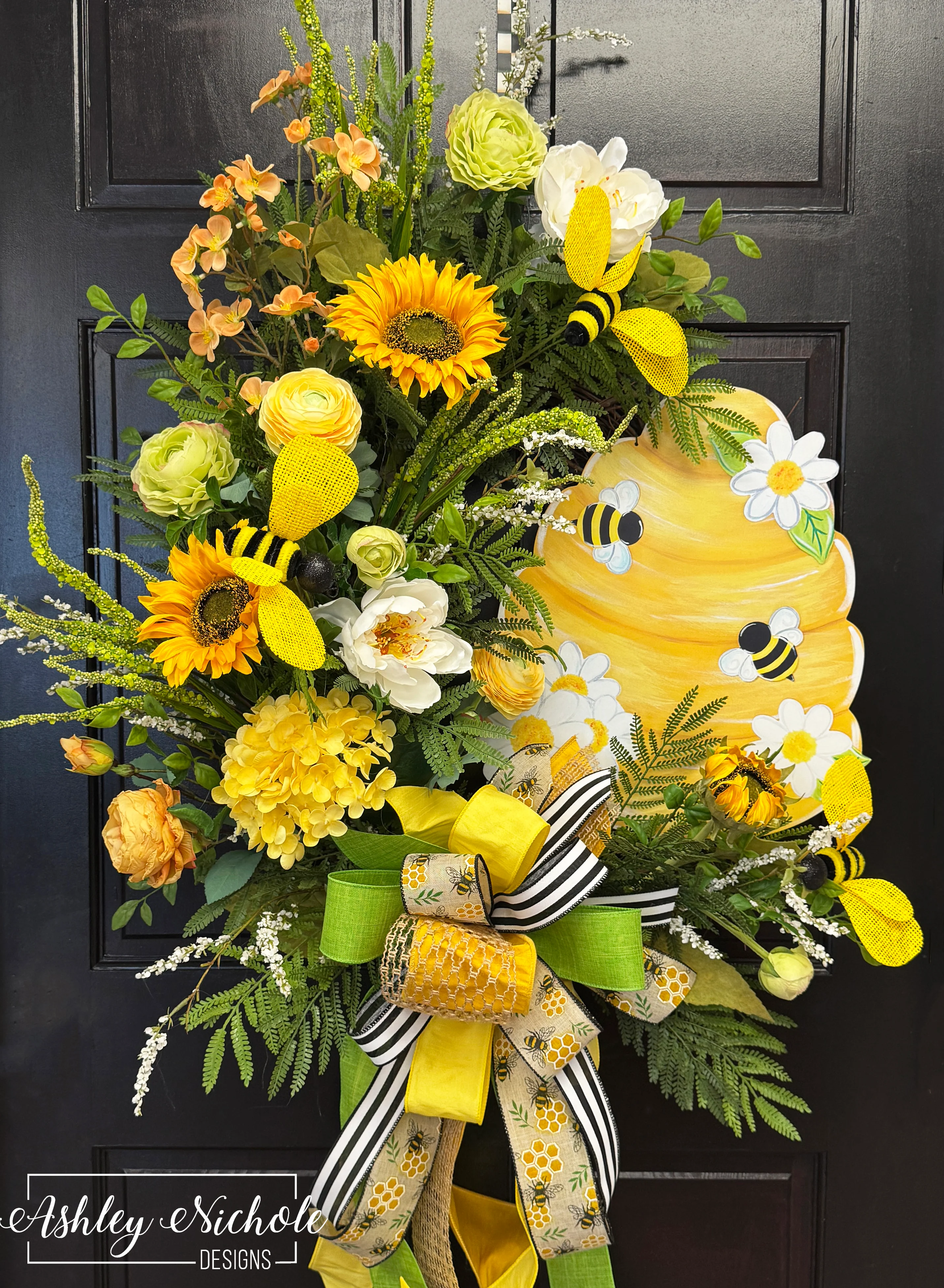 *READY to SHIP* - Honeybee Beehive Wreath