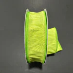 Lime Dupioni Wired Ribbon - 1.5" x 25yds