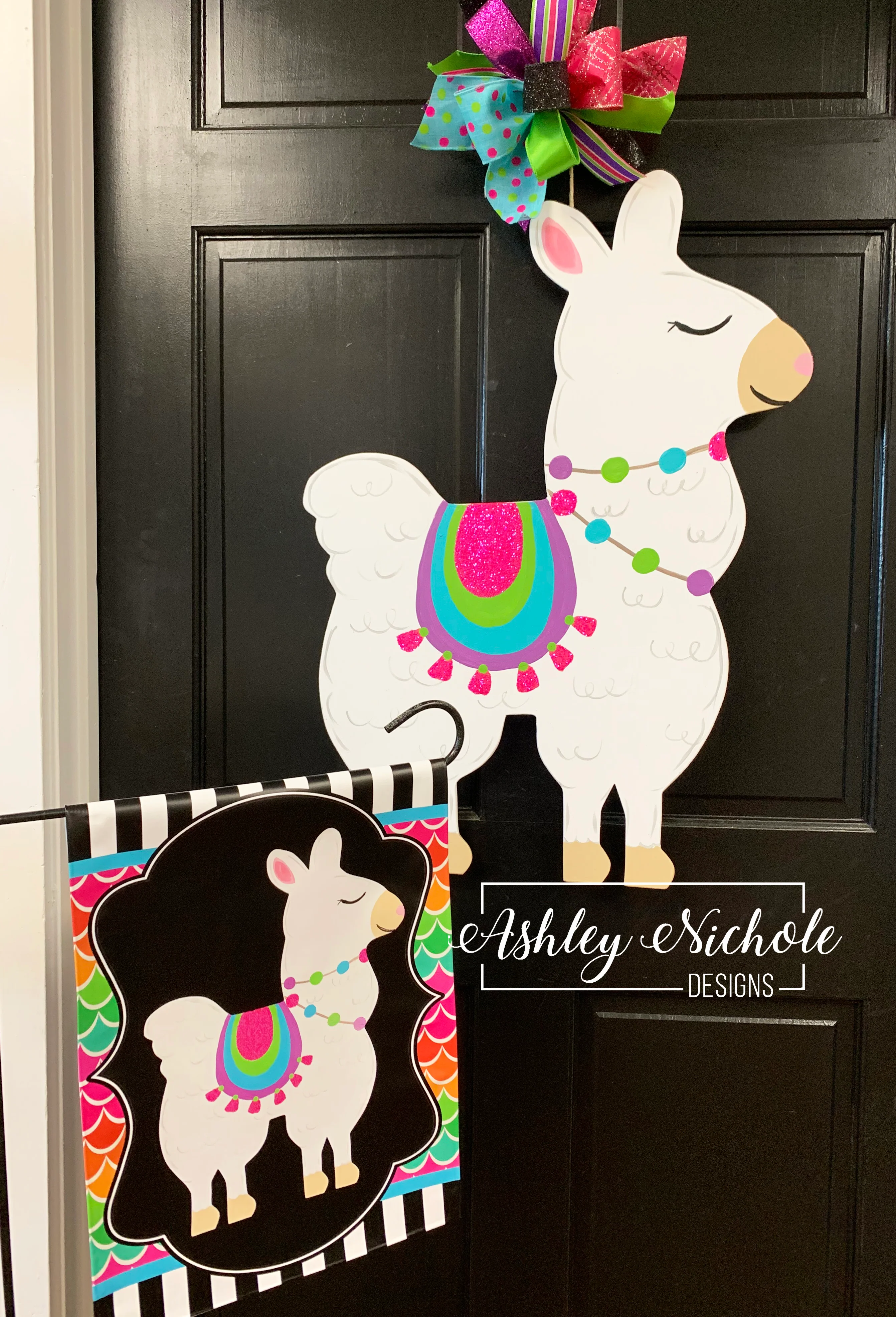 Llama - Vinyl Garden Flag - Image 2