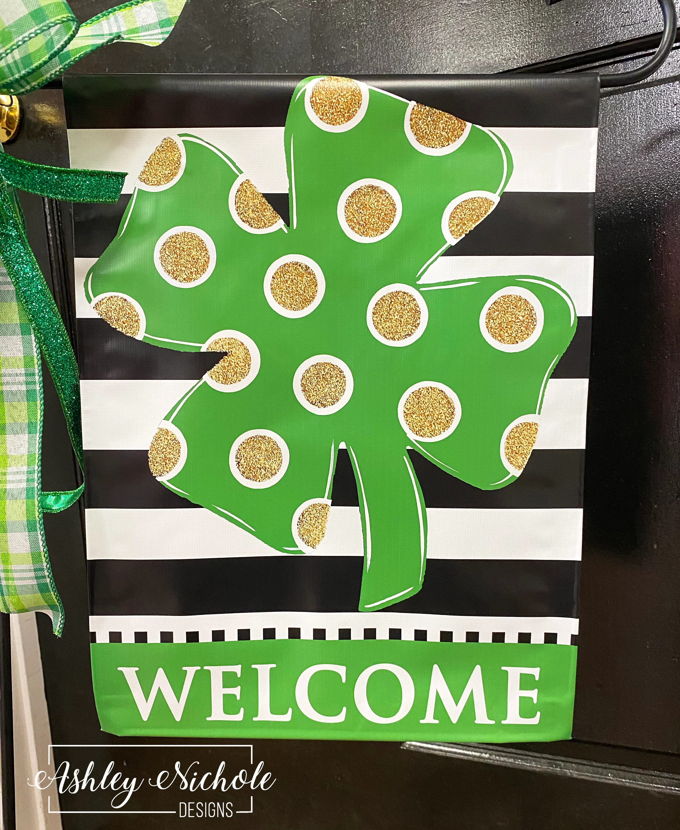 Lucky Clover - St. Patrick's Day - Vinyl Garden Flag