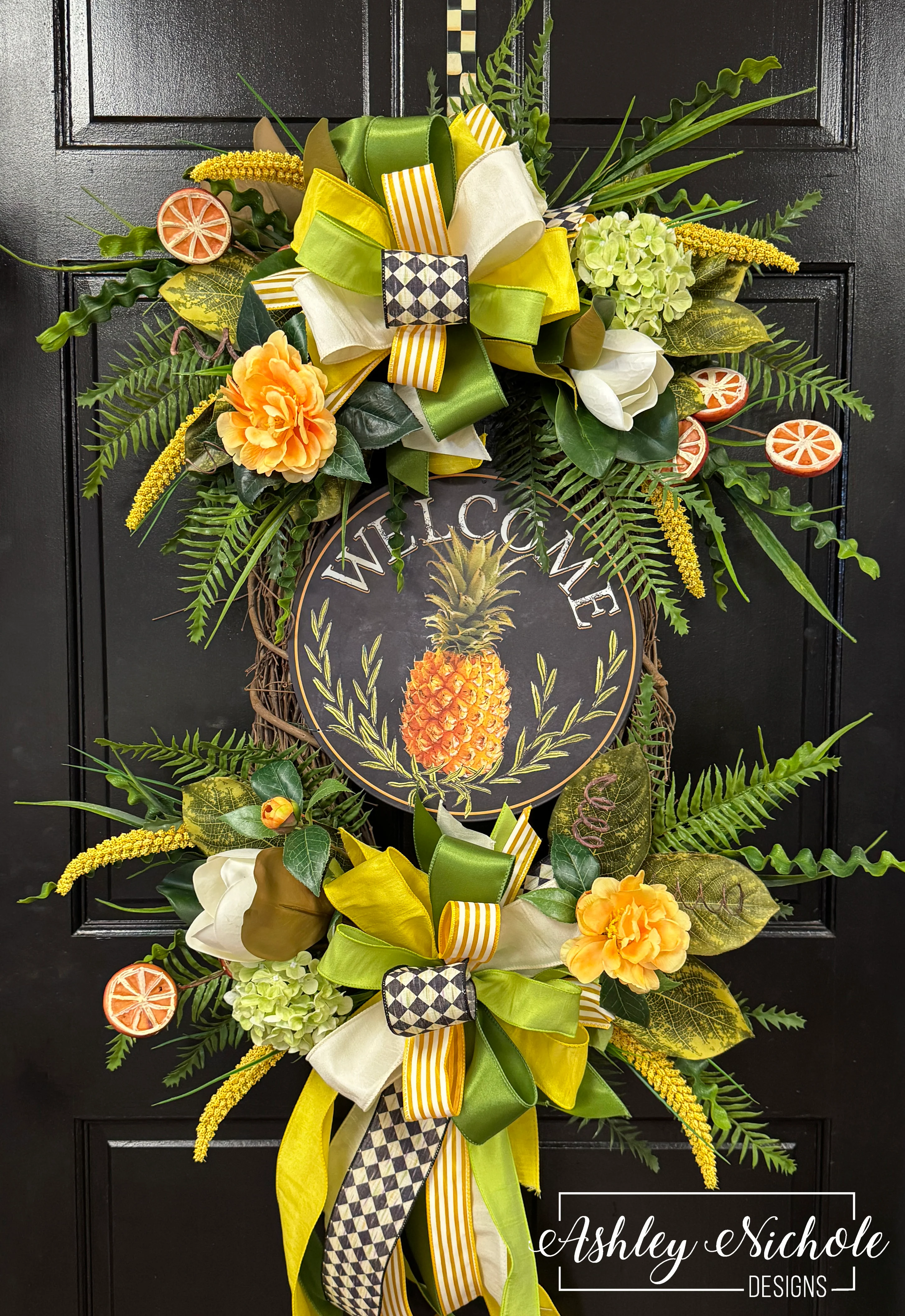 *READY to SHIP* - Magnolia & Pineapple Wreath