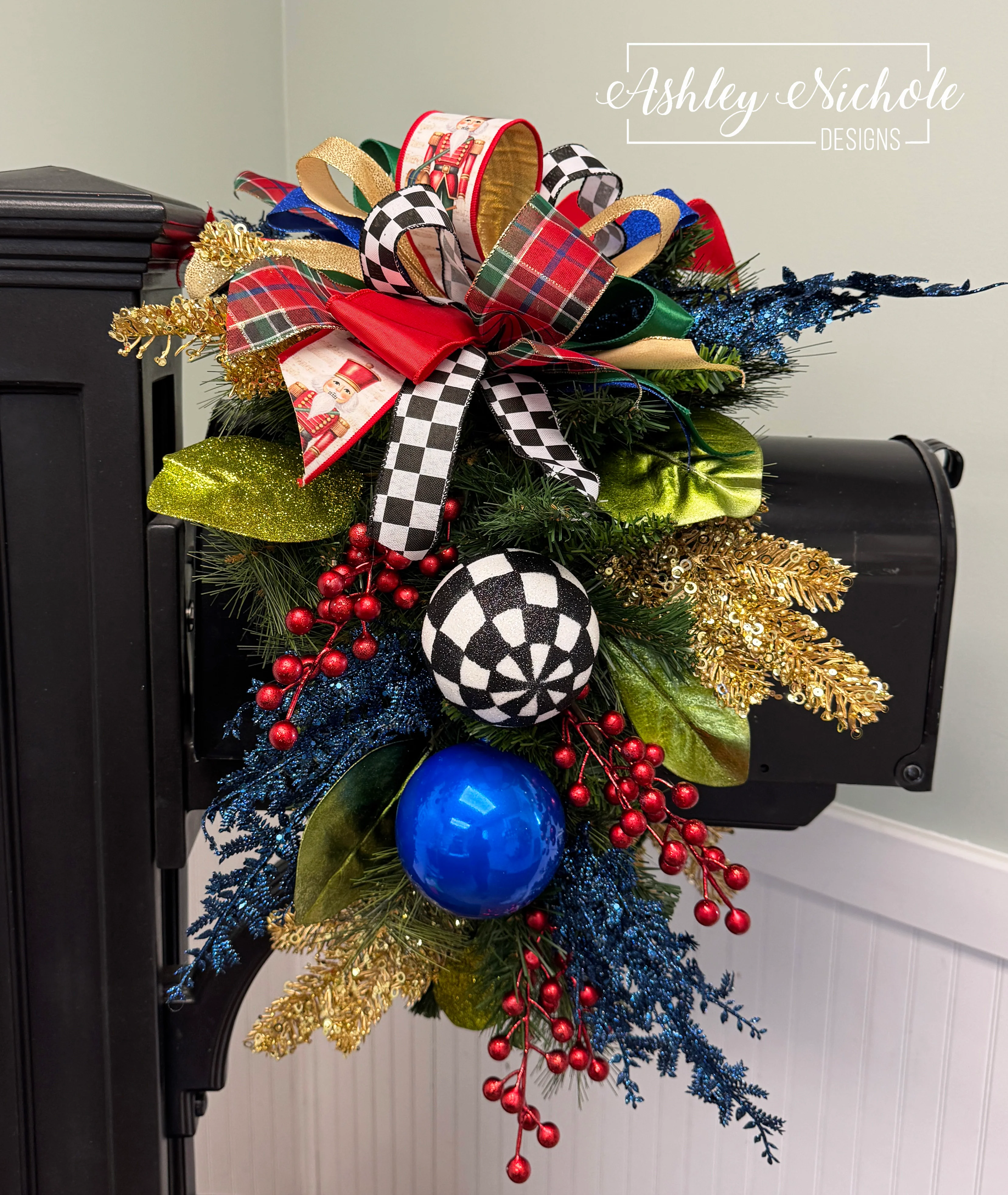 Mailbox Swag - Festive Holiday Nutcracker