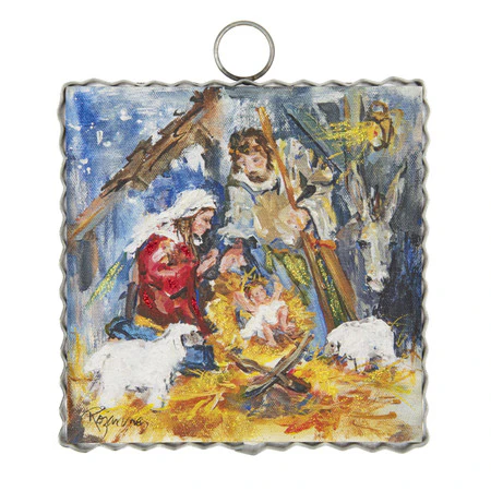 Mini Nativity Print Charm Attachment