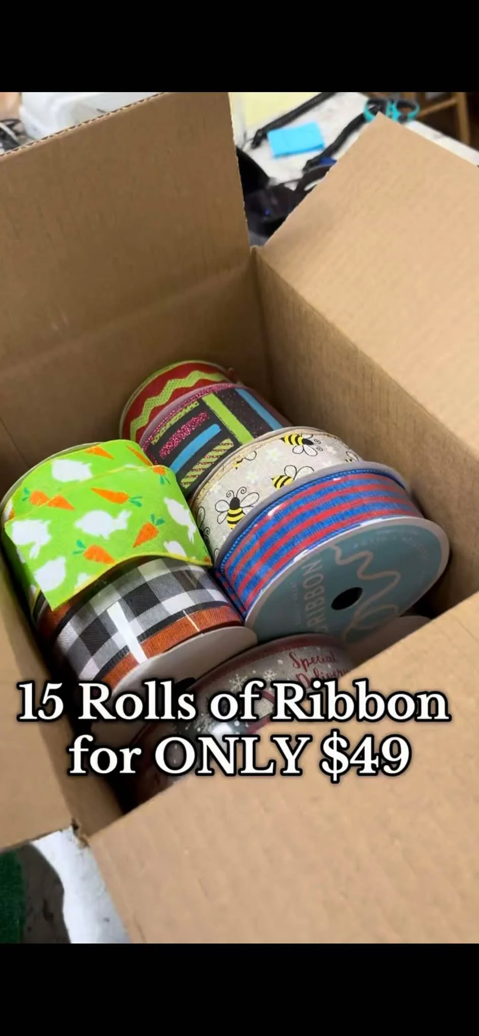 MYSTERY Ribbon Box - 15 Spools - Image 2
