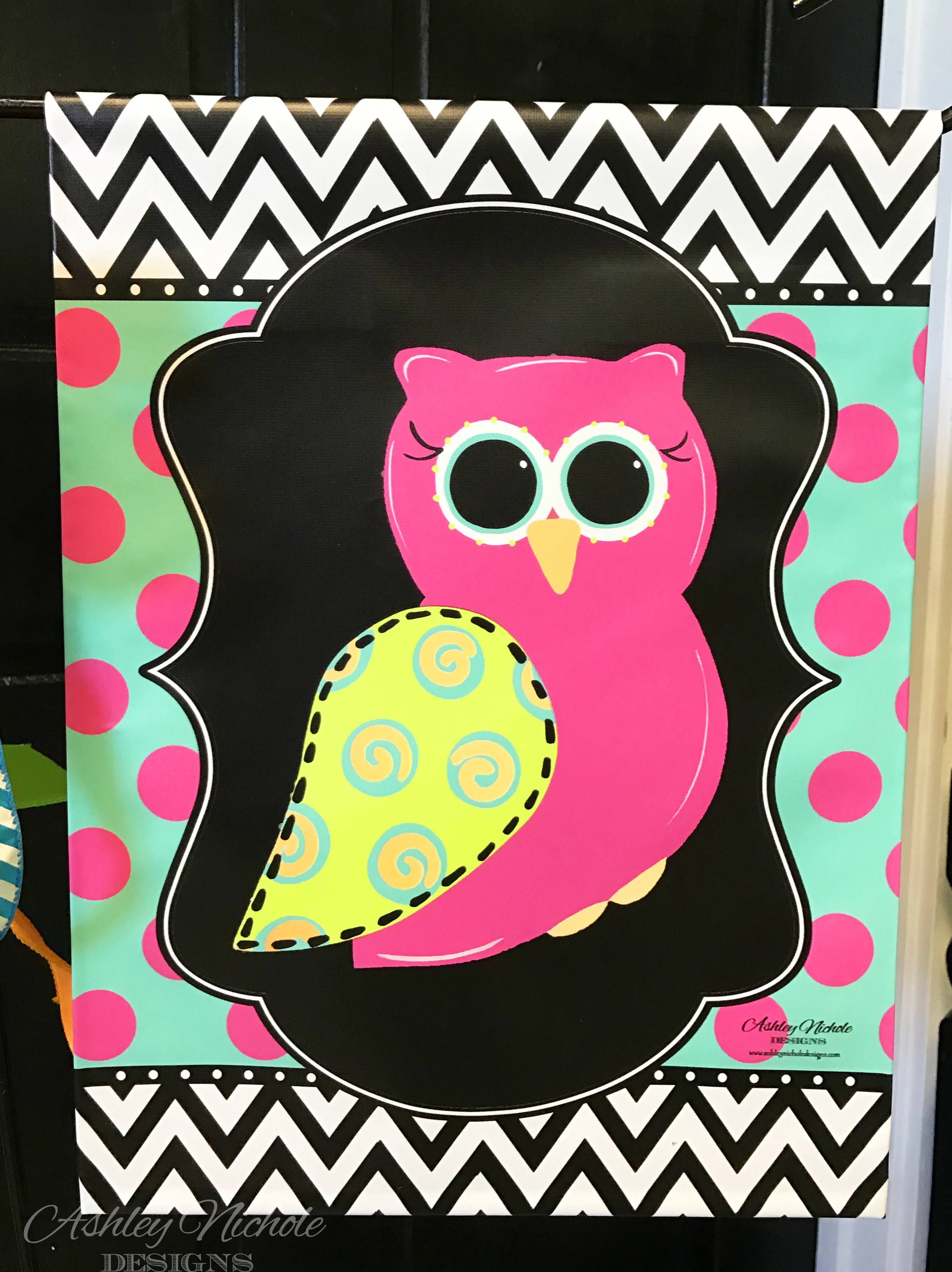 Owl - Vinyl Garden Flag