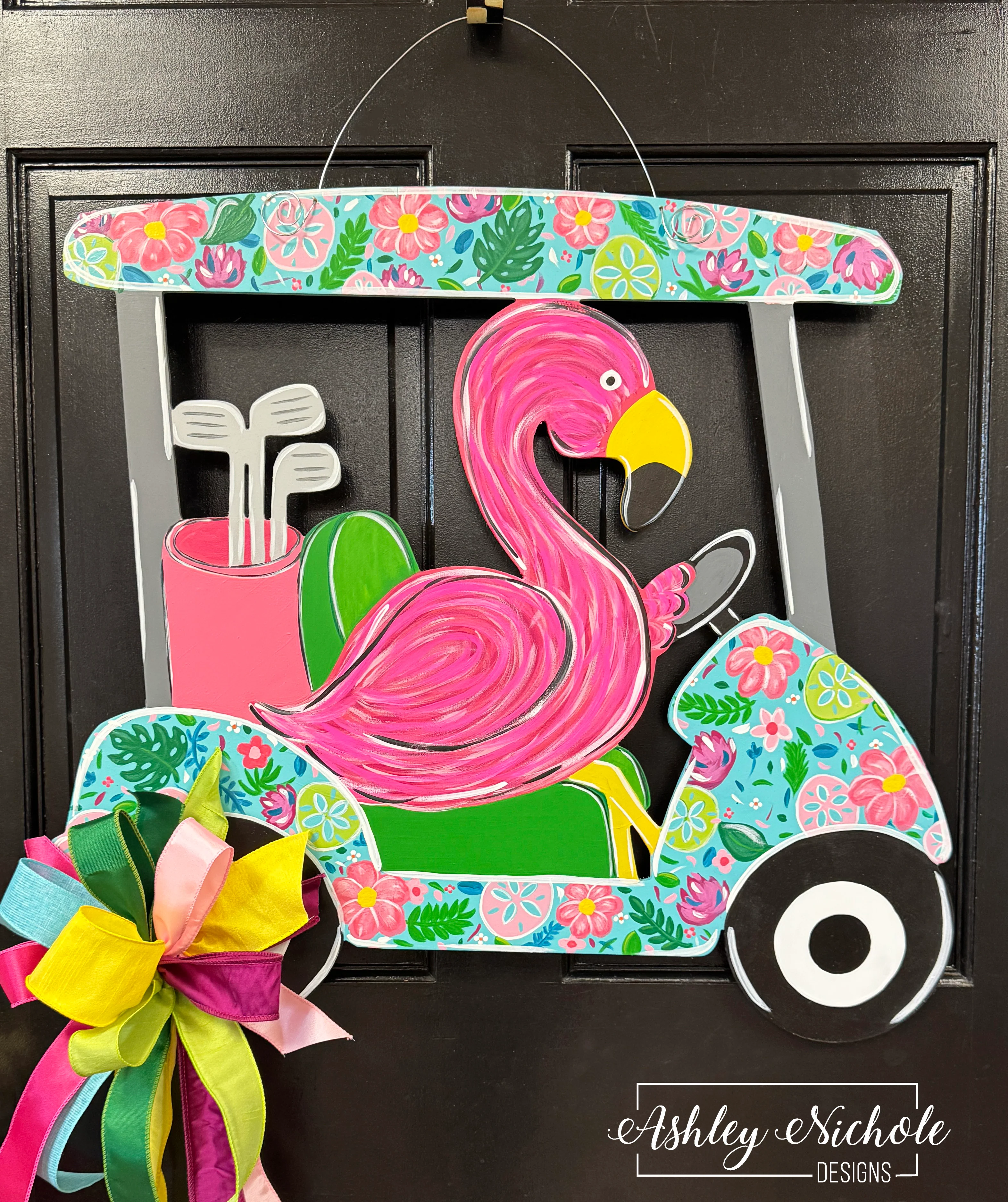 Par-Tee Flamingo Ride - Door Hanger (UV Printed)