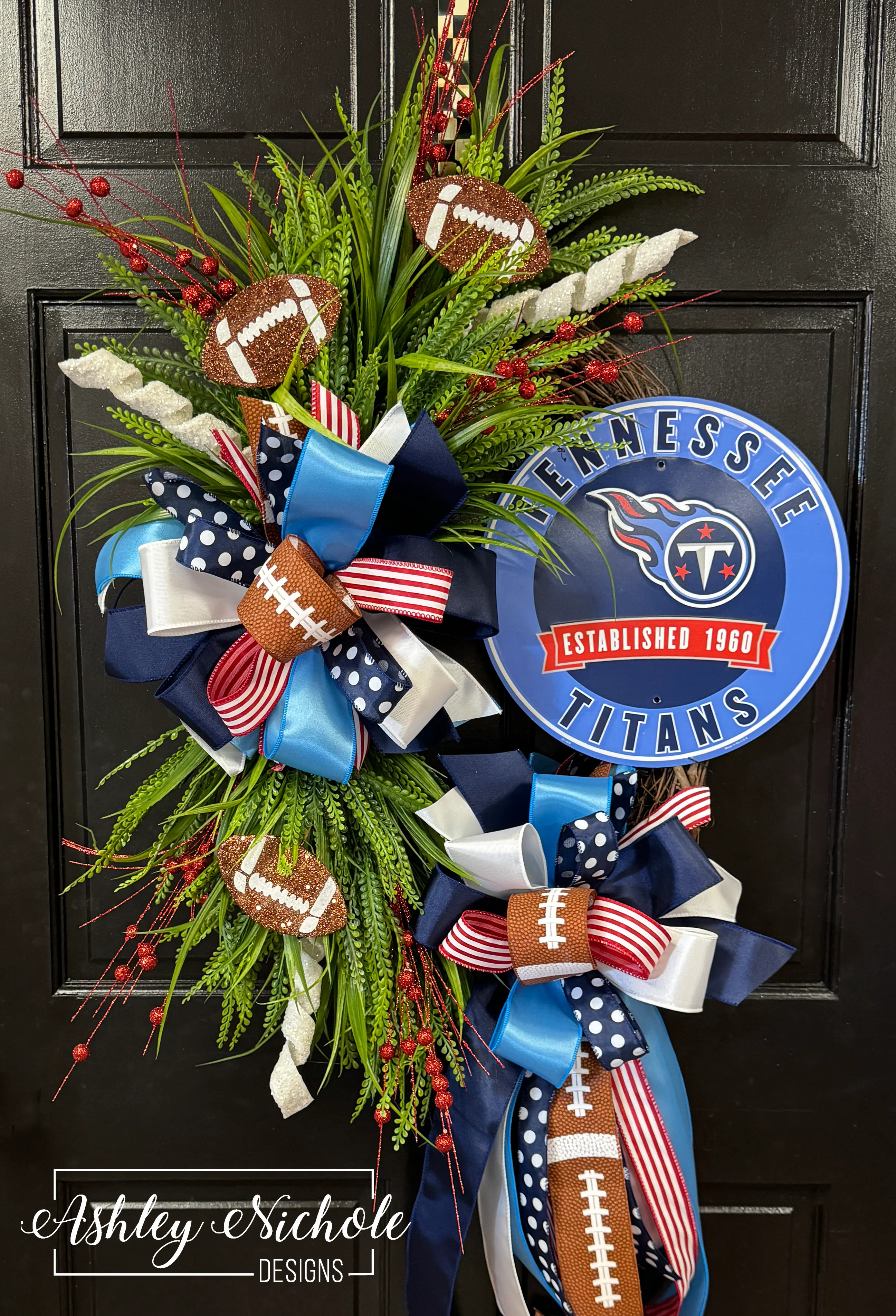 Professional Football Sign Wreath - CHOOSE from 26 TEAMS - Image 4