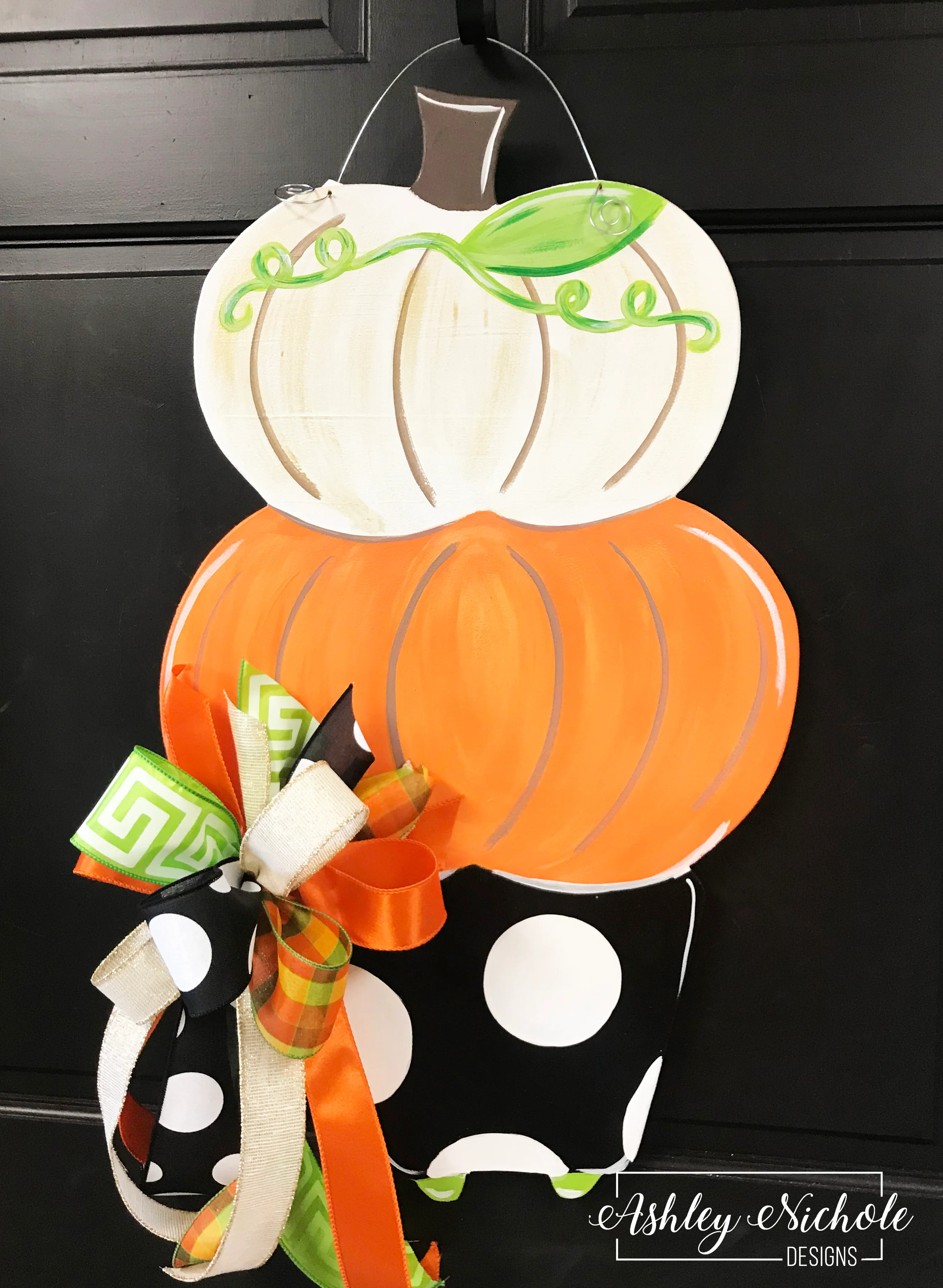Pumpkin Topiary Door Hanger - Image 3