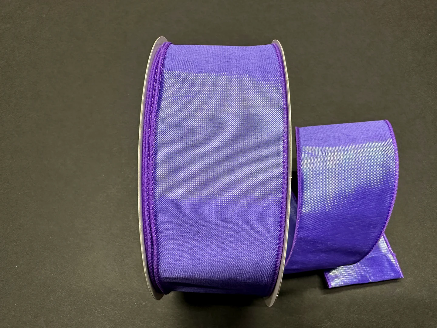 Purple/Iridescent Lala Solid Ribbon, 2.5"X50Y