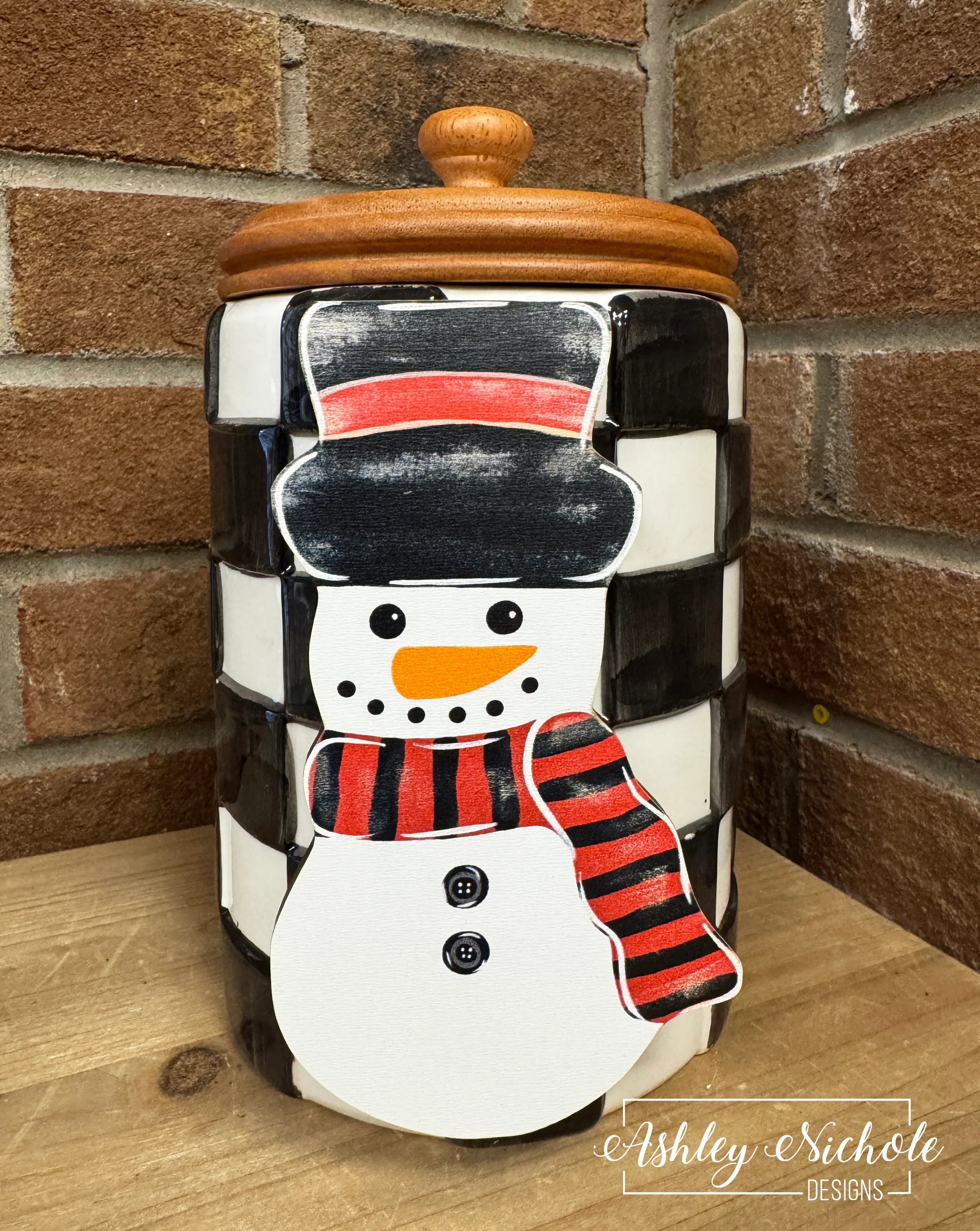 Rustic Snowman - Christmas Mini Piece (Magnet/Velcro)